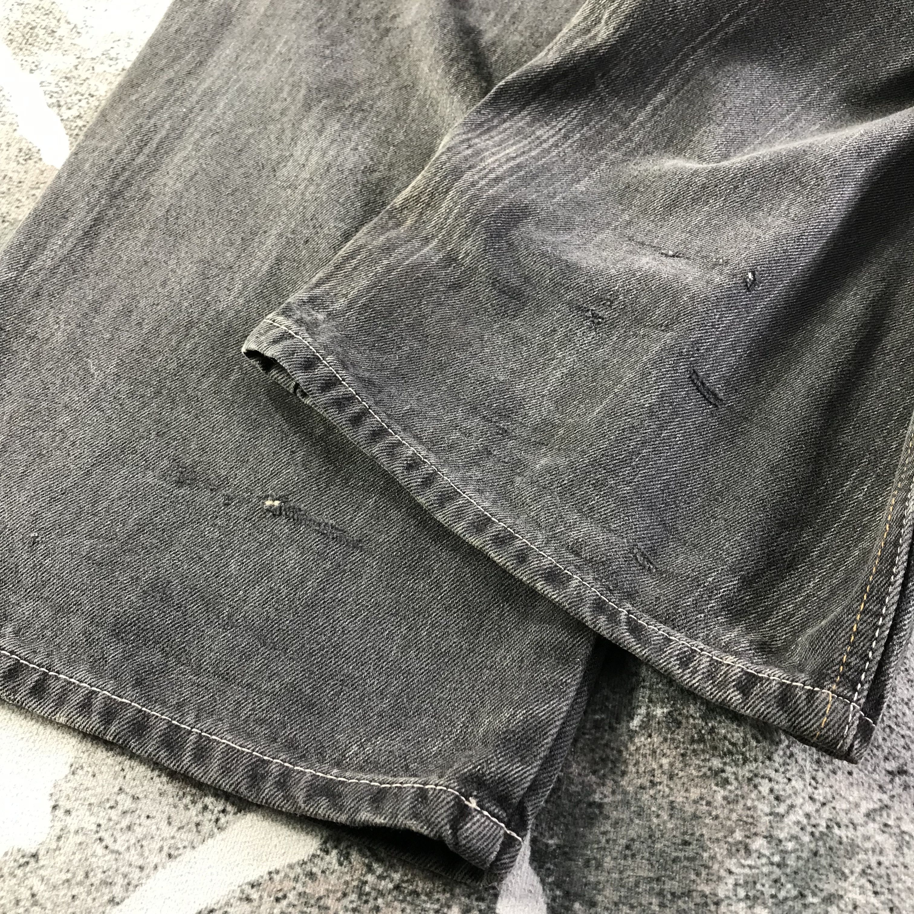 Pelle Pelle Pelle Pelle Bagy Jeans Faded Black Denim KJ3193 Size US 36 / EU 52 - 6 Thumbnail