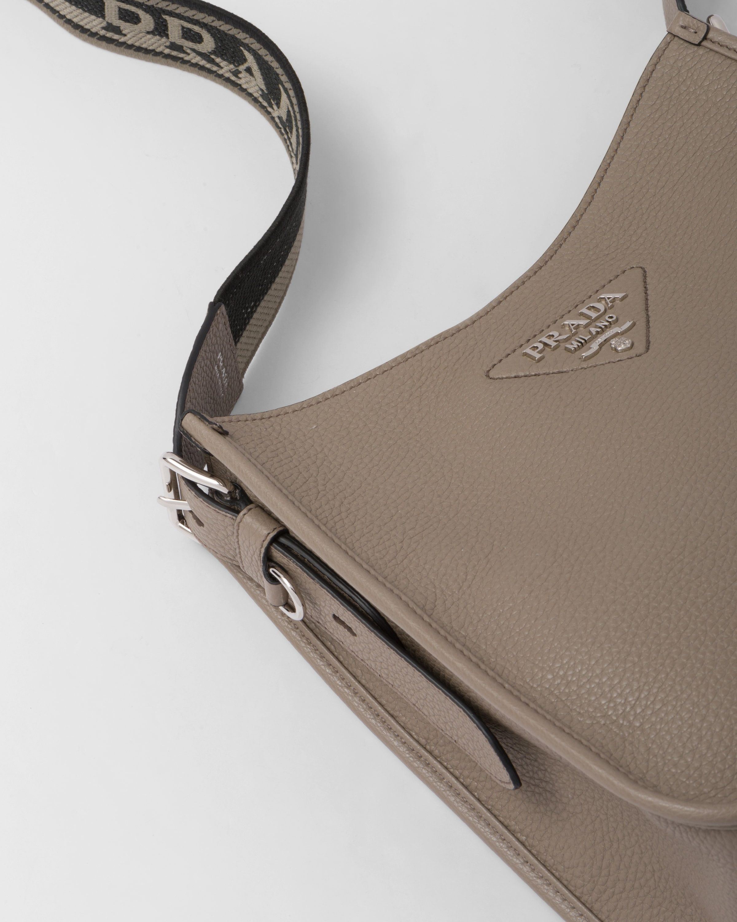 Prada o1la1rc1a0925 Size: OS / Leather Hobo Bag in Taupe Size ONE SIZE - 7 Thumbnail