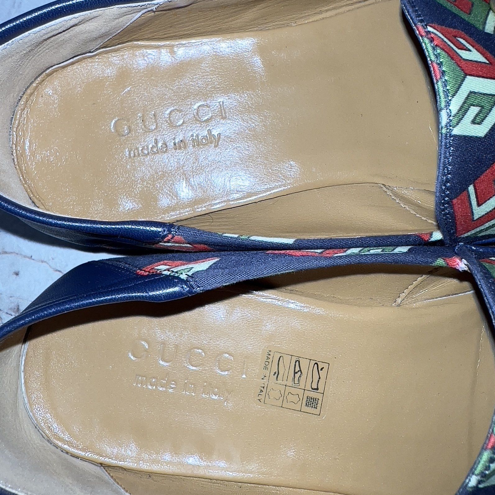 Gucci Canvas Mr. Porter Cube Horsebit Loafers Blue Fabric Size US 8.5 / EU 41-42 - 8 Thumbnail