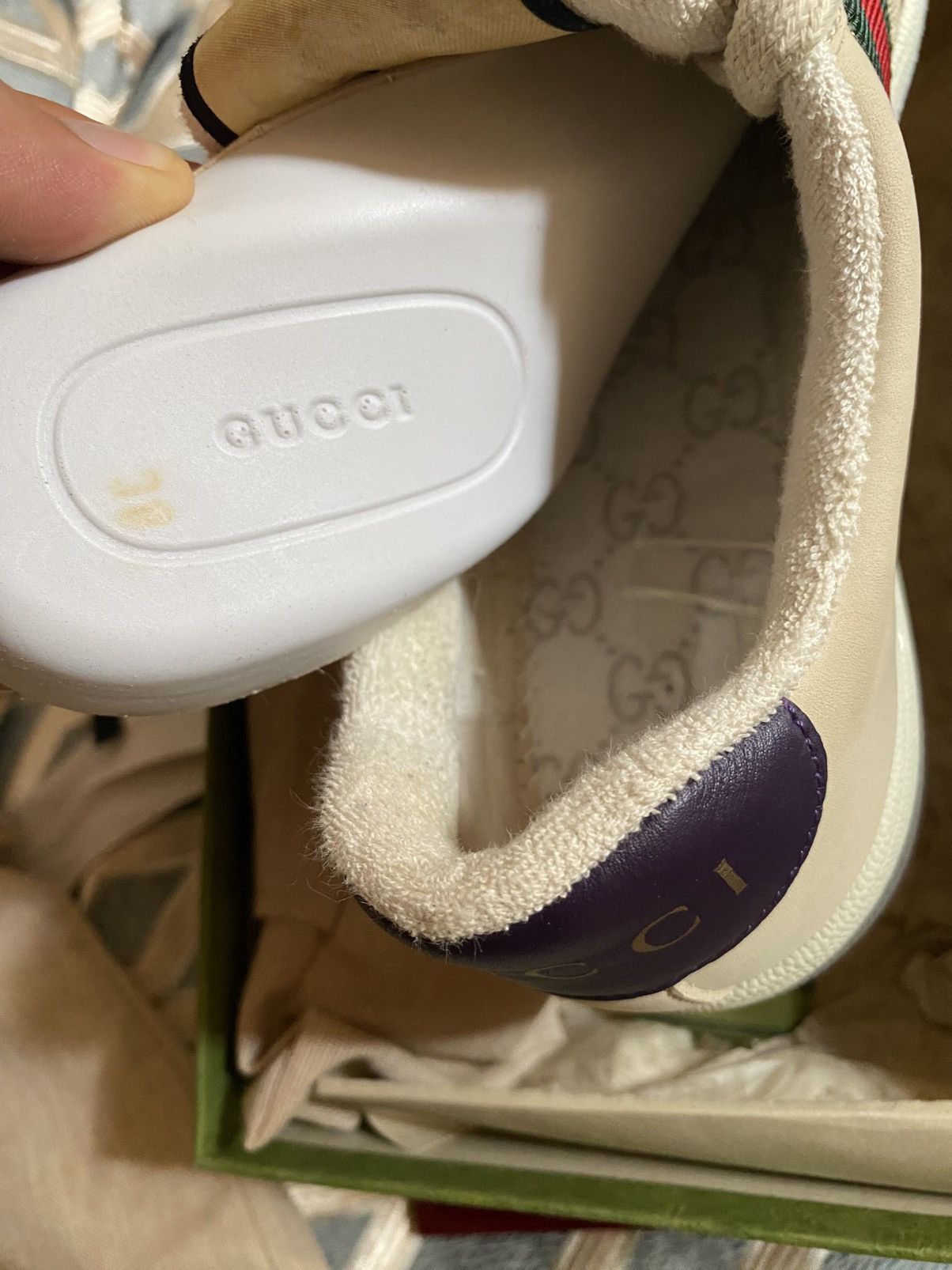 Gucci 🔥 GUCCI 🔥 Baskets Screener à motif GG pour femme Size US 7 / IT 37 - 9 Thumbnail