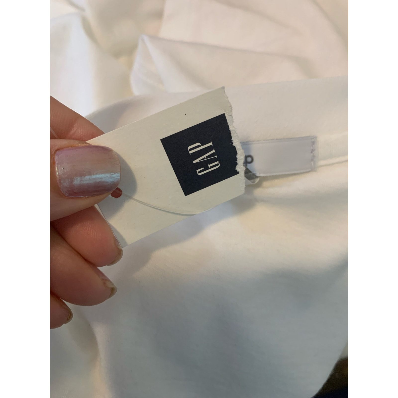 Gap Gap white short sleeves blouse tee size Large Size L / US 10 / IT 46 - 8 Thumbnail