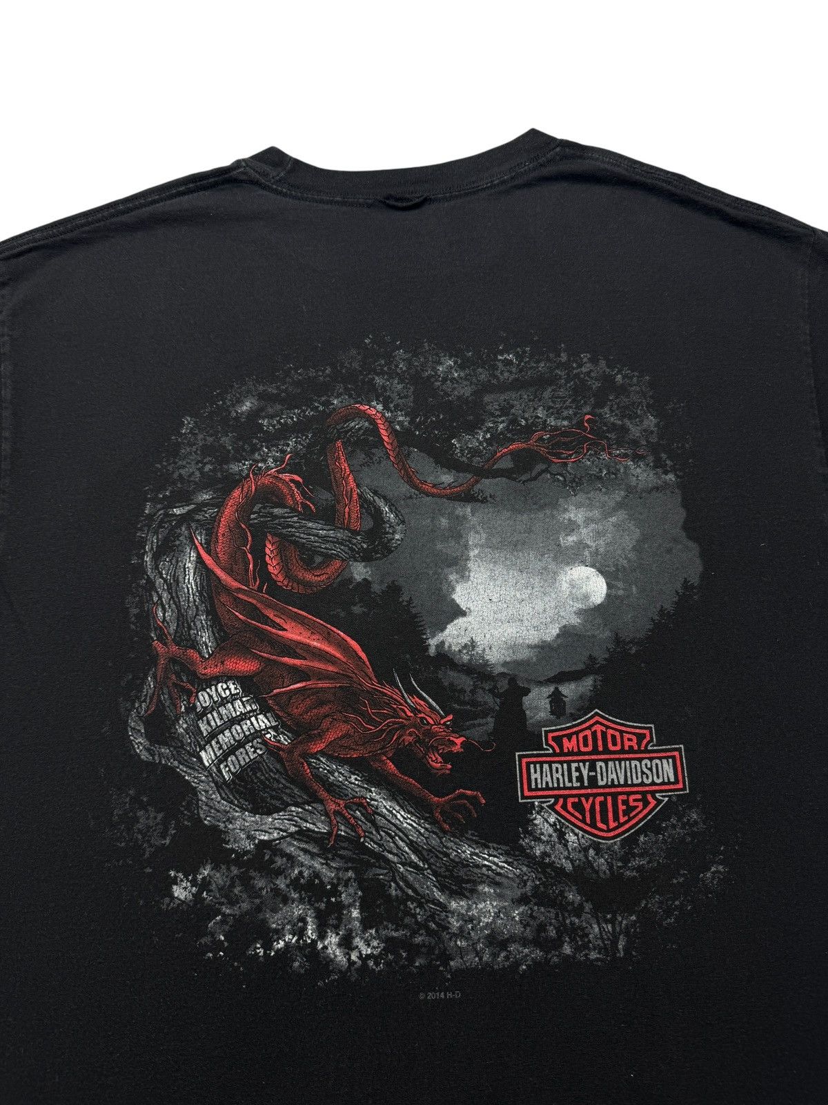 Harley Davidson 2014 Harley Davidson Dragon Tee Shirt Size US L / EU 52-54 / 3 - 3 Thumbnail