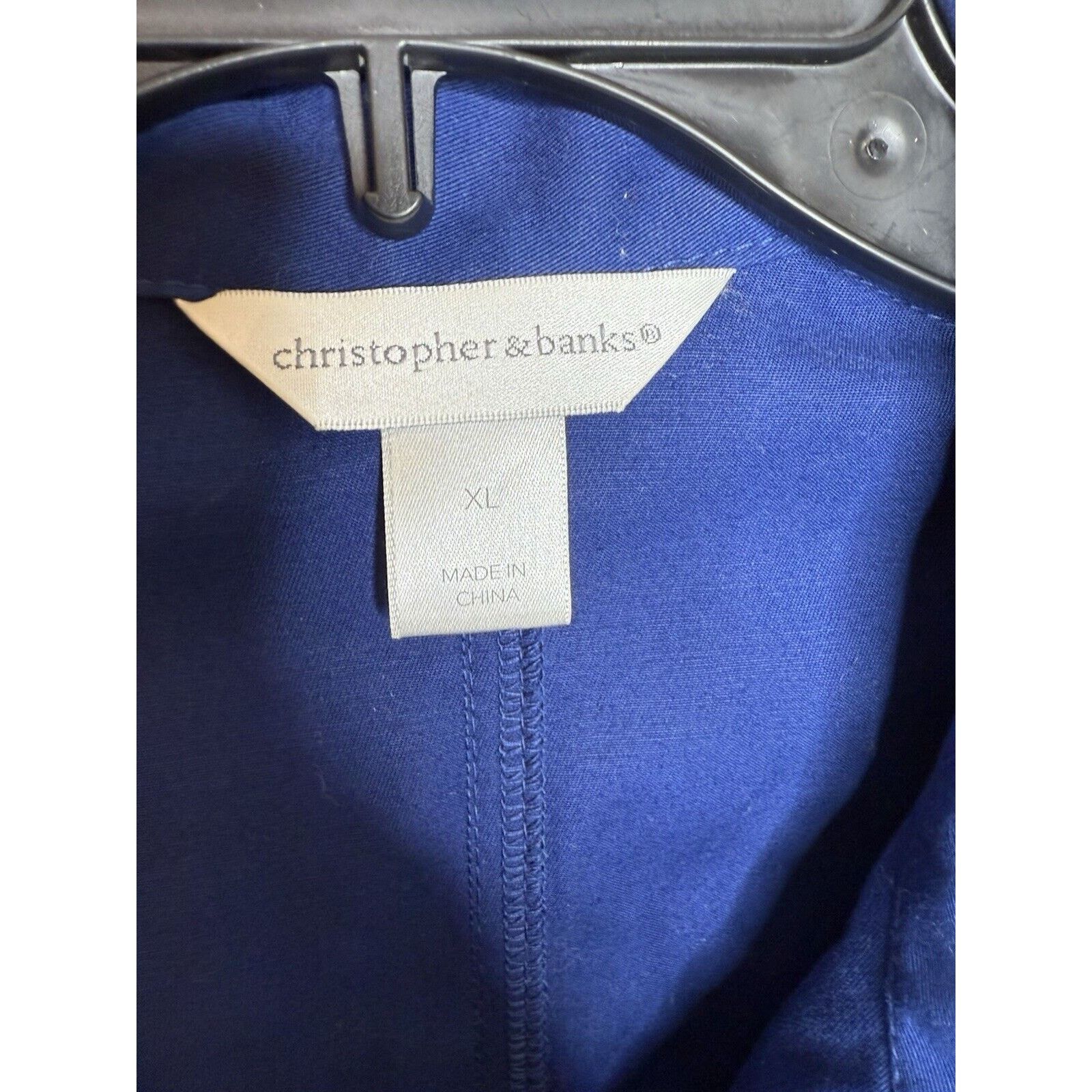 & Other Stories Christopher & Banks Jacket Women’s XL Blue Zip Up Collar Size XL / US 12-14 / IT 48-50 - 2 Thumbnail