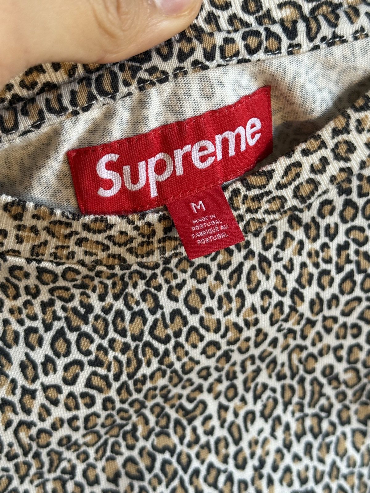 Supreme Supreme FW 25 Leopard small box logo tee Size US M / EU 48-50 / 2 - 2 Thumbnail