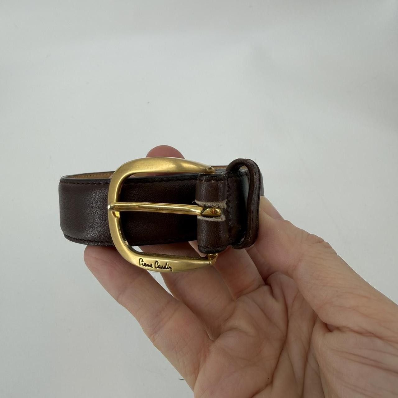 Pierre Cardin Pierre Cardin Mens Brown Leather Size ONE SIZE - 2 Thumbnail