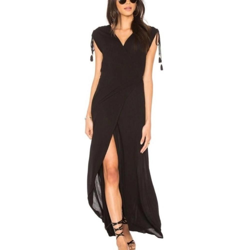 Designer l*space l Black Wrap Maxi Dress Medium Size M / US 6-8 / IT 42-44 - 1 Thumbnail