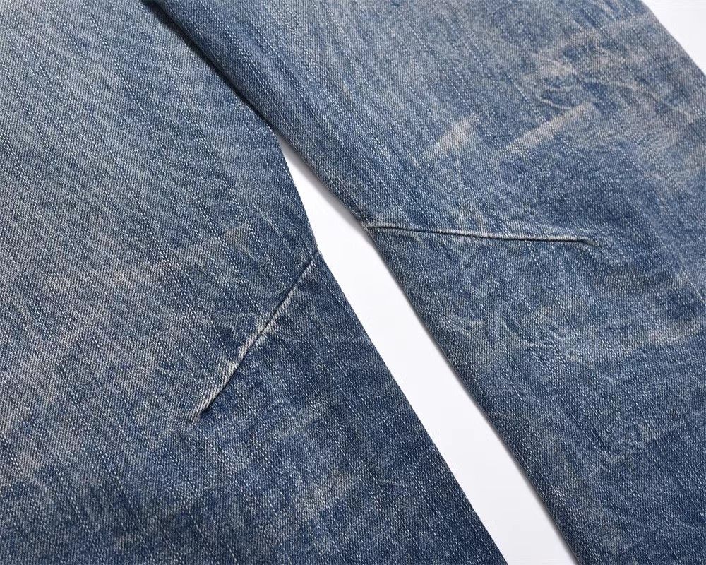 Japanese Brand × Jean Washed loose casual straight distressed jeans Size US 32 / EU 48 - 6 Thumbnail