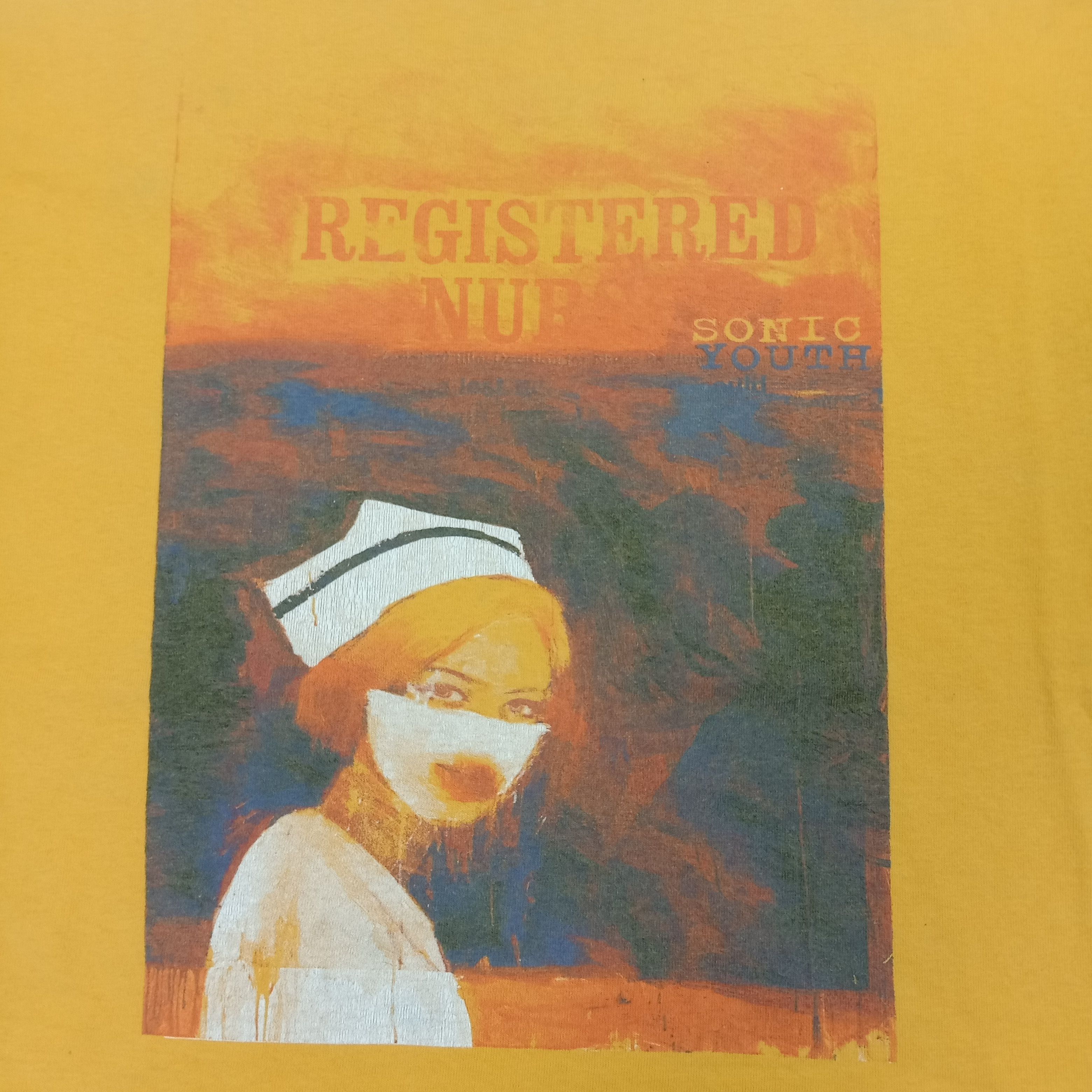Japanese Brand Sonic Youth Registered Nurse Y2K Band Tshirt C267N65 Size US L / EU 52-54 / 3 - 2 Thumbnail