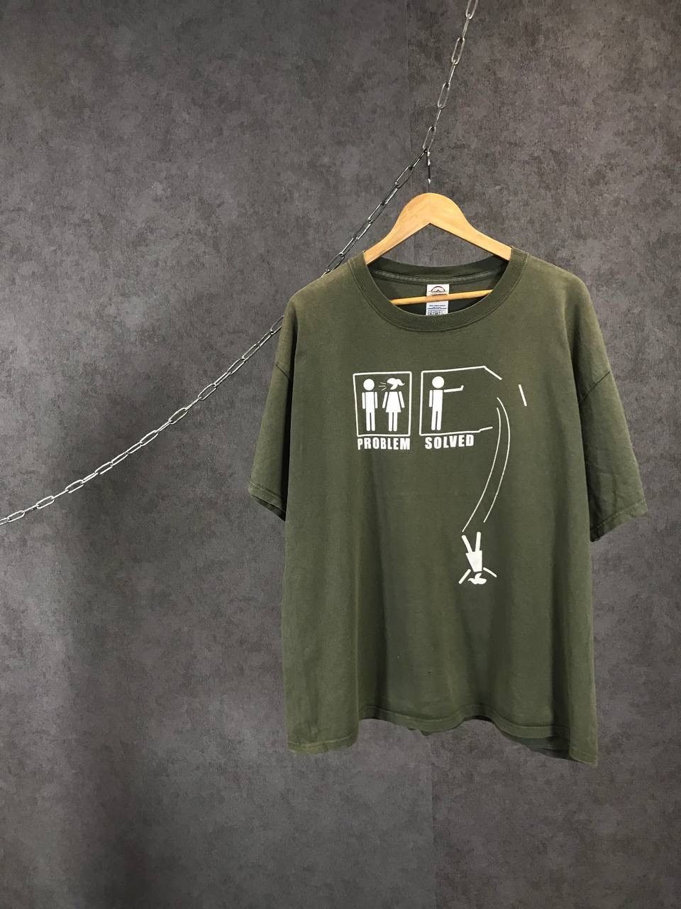 Vintage Problem Solved American vintage humor tee Size US XL / EU 56 / 4 - 1 Thumbnail