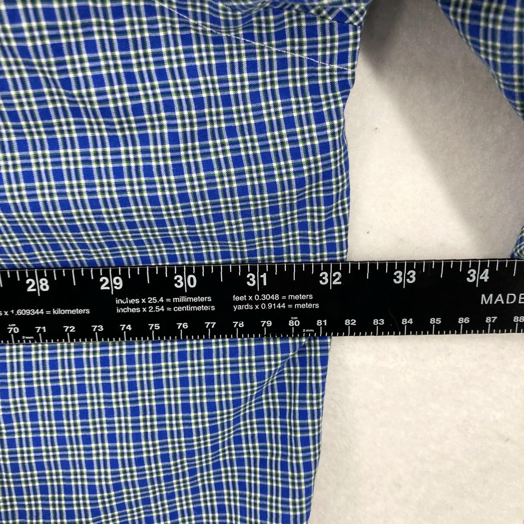 Ralph Lauren Polo Ralph Lauren Shirt Mens 4XB Blue Plaid Classic Fit Long Sleeve Big & Tall Size US XXL / EU 58 / 5 - 7 Thumbnail