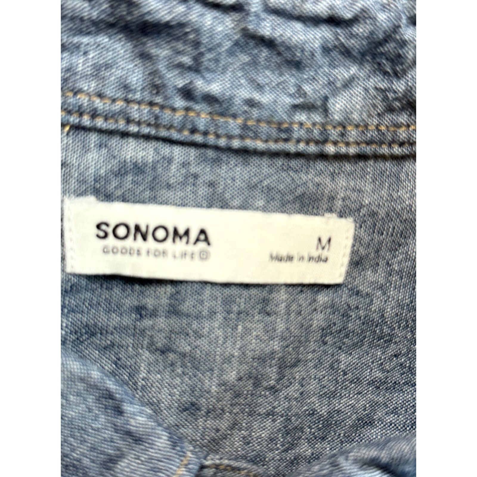 Vintage Sonoma Shirt Mens Size Medium Blue Long Sleeve Button Down Pocket Shirt Size US M / EU 48-50 / 2 - 5 Thumbnail