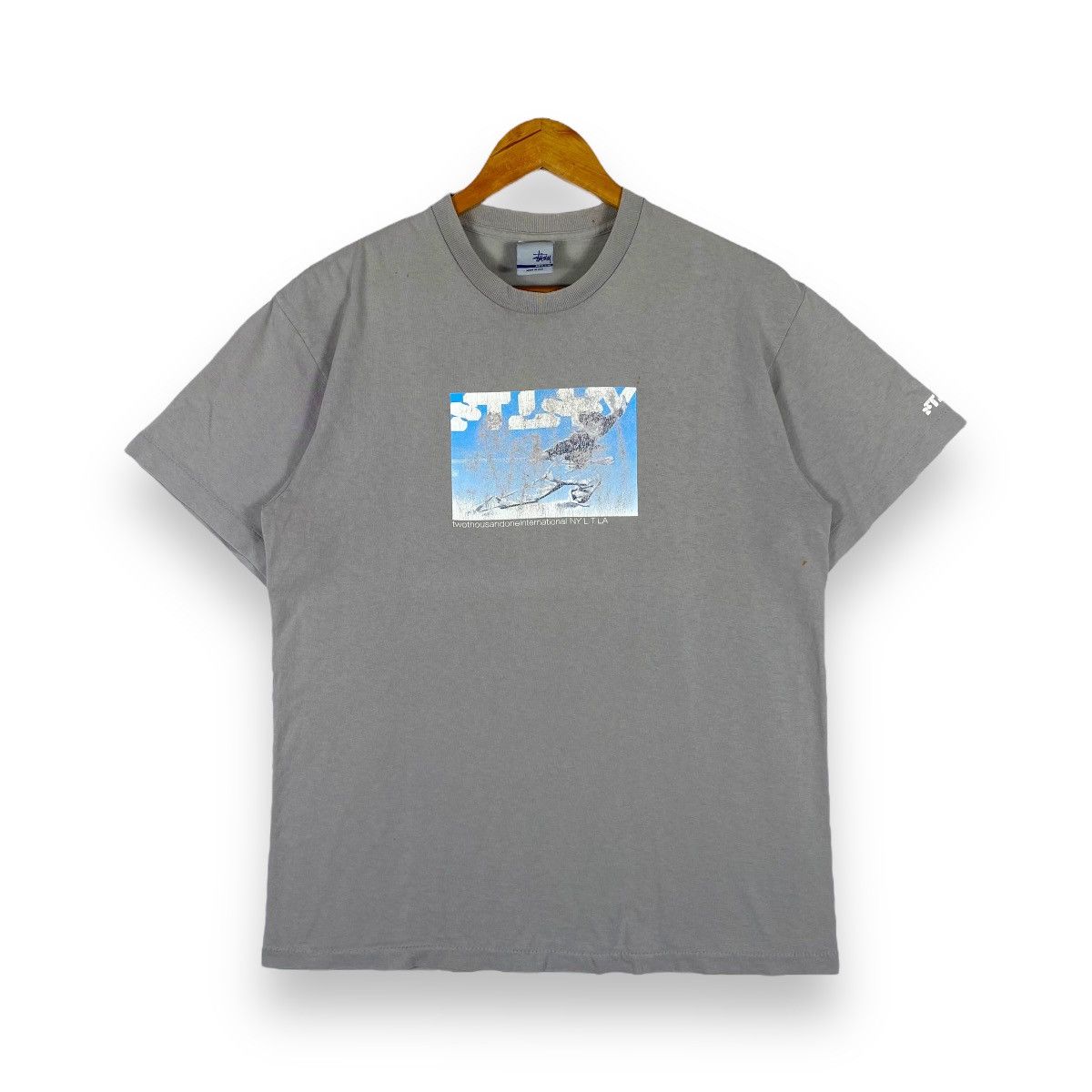 Stussy Vintage 00's STUSSY 2001 International Faded Graphic Tee