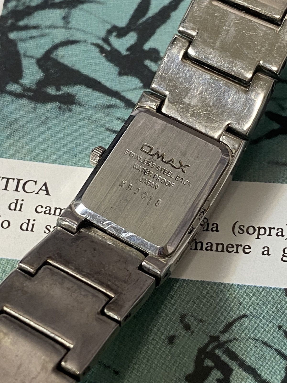 Japanese Brand VINTAGE OMAX SILVER BRACELET WATCH CYBERPUNK Y2K FUTURISTIC Size ONE SIZE - 5 Thumbnail