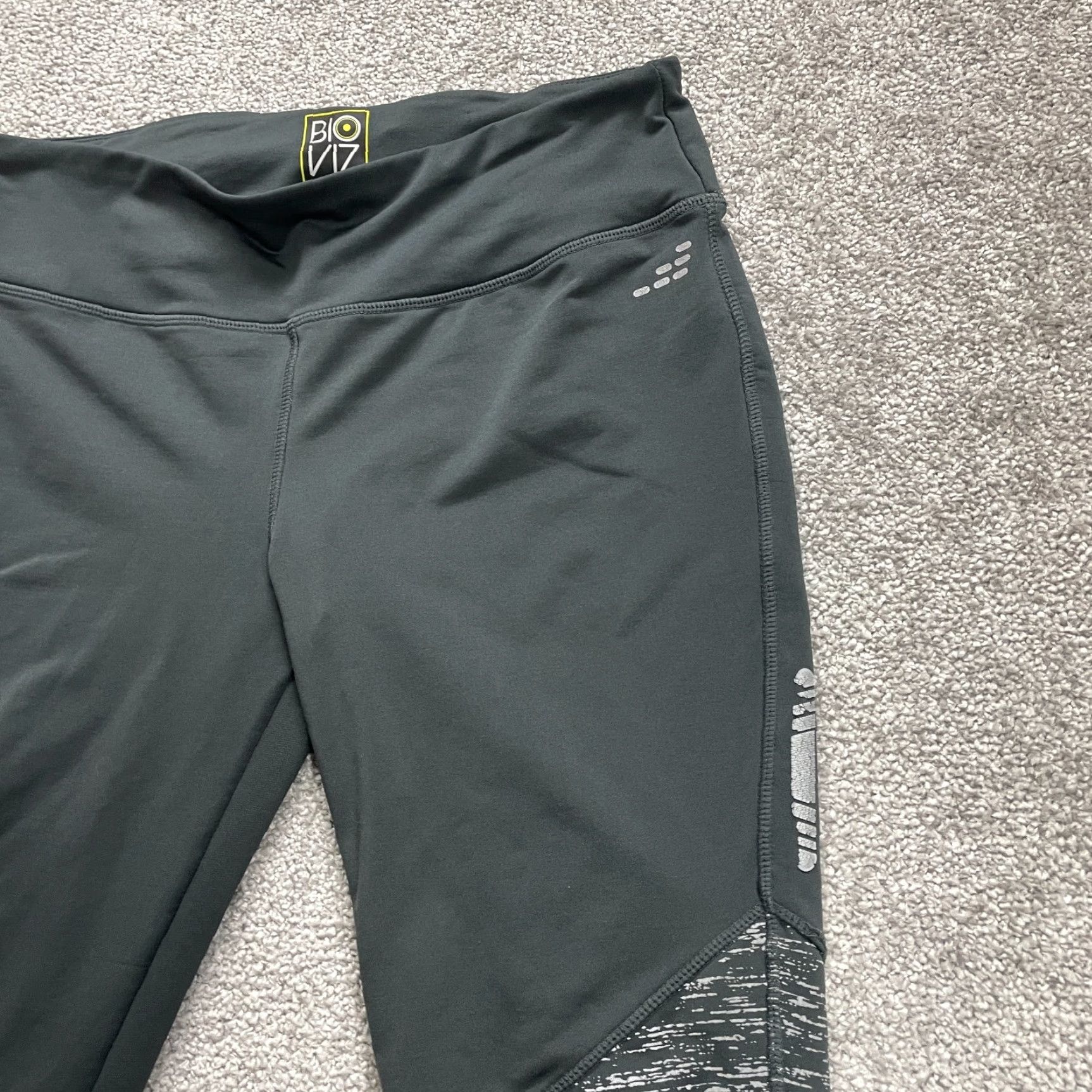 Vintage BCG Bioviz 360 Reflective Leggings Womens Medium Gray Active 29x29 Size 32" / US 10 / IT 46 - 6 Thumbnail