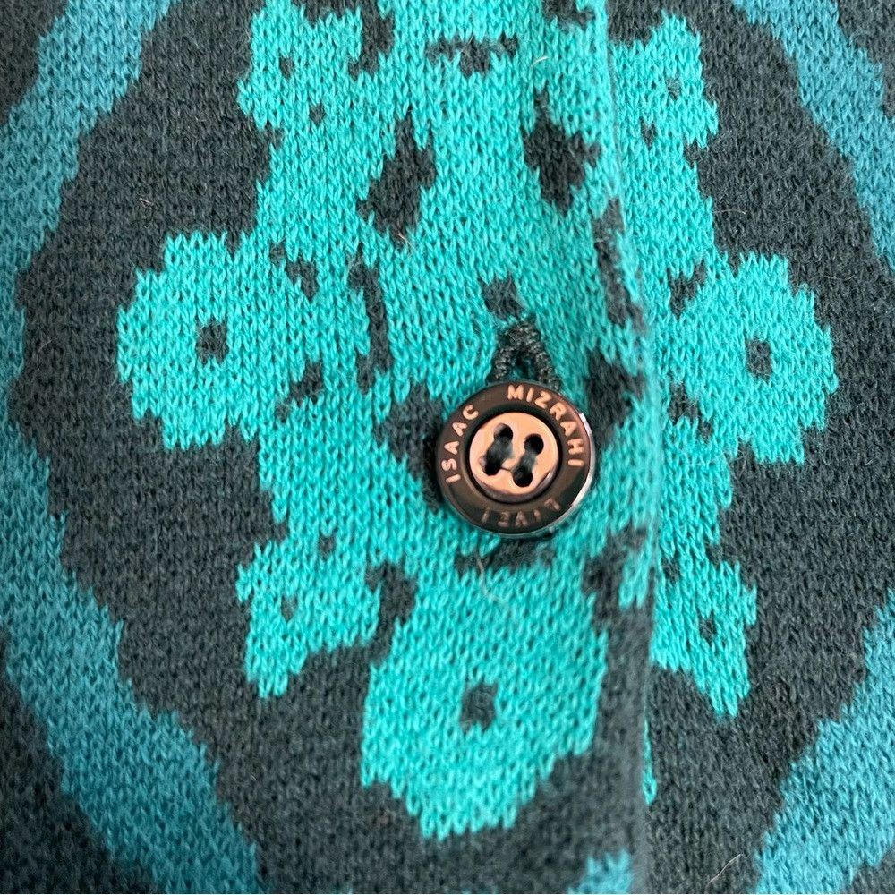 Isaac Mizrahi Isaac Mizrahi Live! Medallion Jacquard Cotton Blue Green Ca Size XXL / US 16-18 / IT 52-54 - 9 Thumbnail