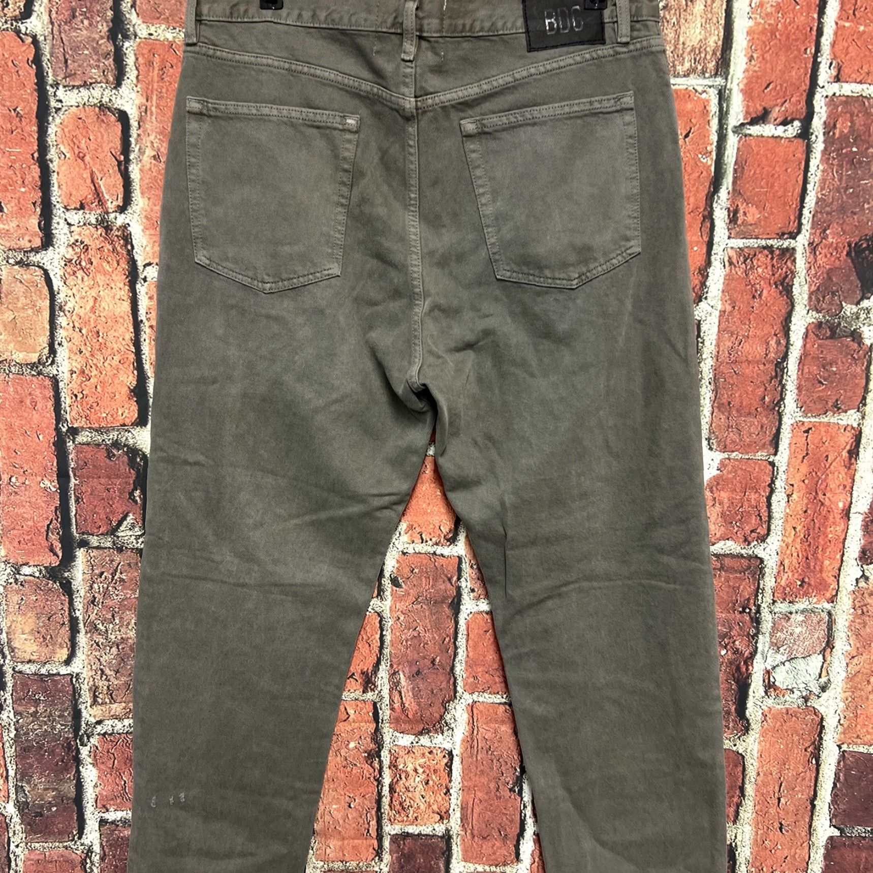Bdg BDG Jeans Slim Men 36 High Rise Vintage Gray 5-Pocket Denim Cotton Regular Zip Button 36x32 Tapered Grunge Style Size US 36 / EU 52 - 4 Thumbnail