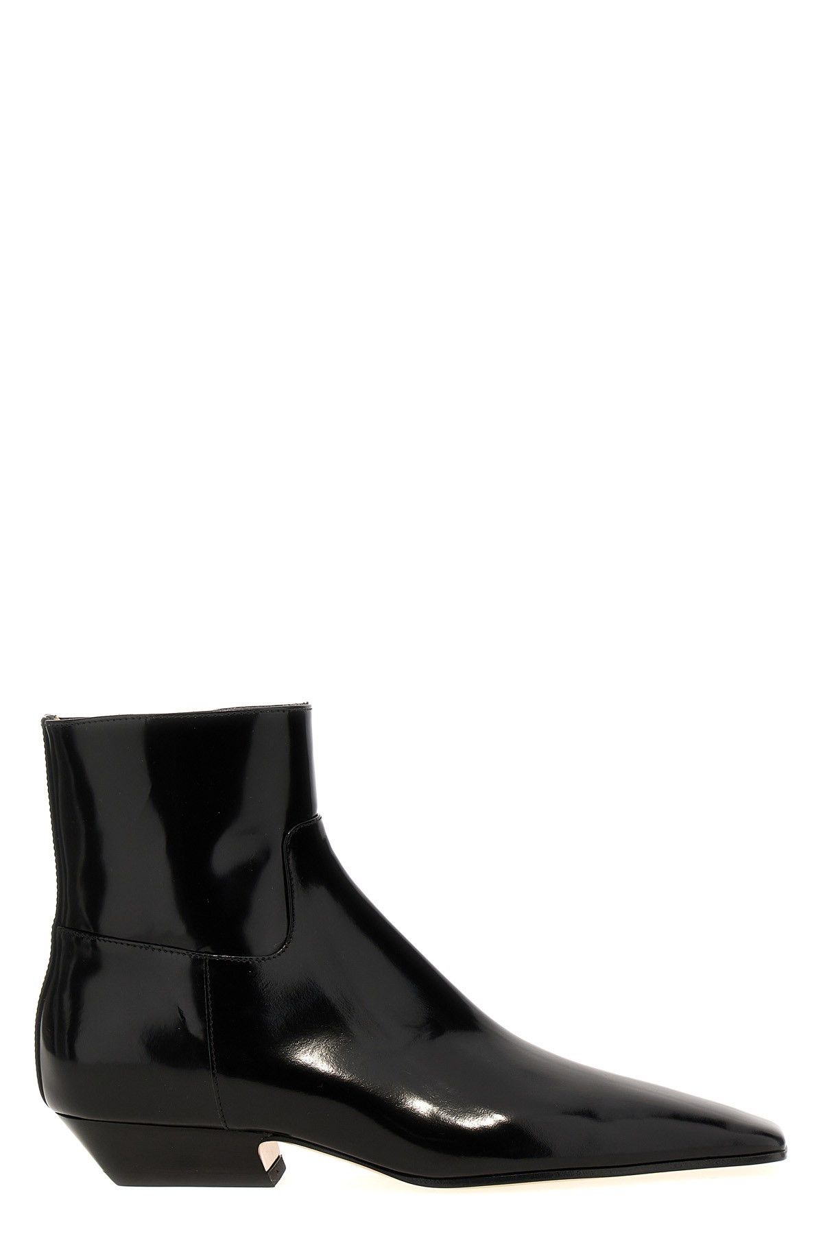 image of Khaite 'marfa' Ankle Boots in Black, Women's (Size 10)