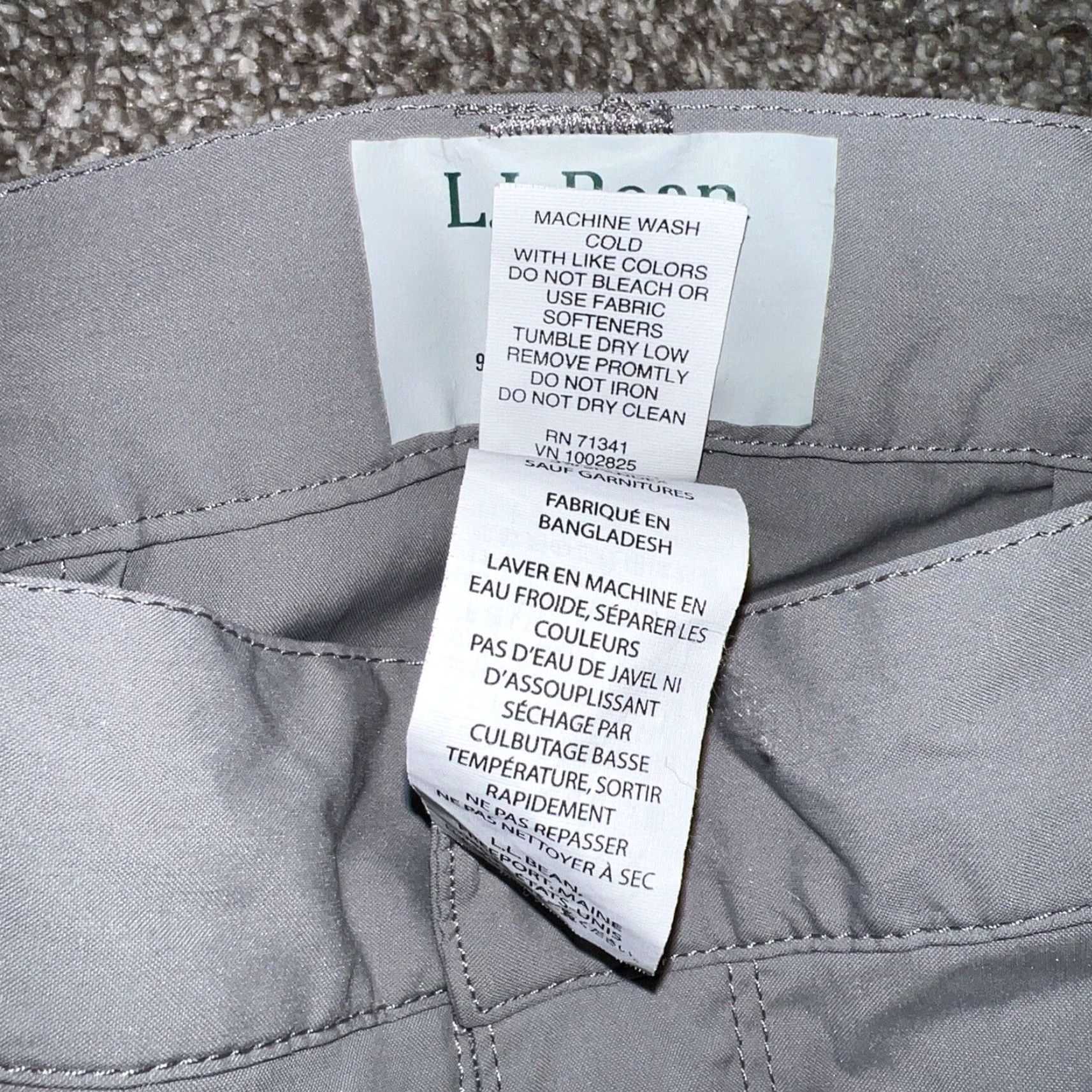 Vintage LL Bean Mens Pants Nylon Hiking Cargo 30in Inseam Gray L Size Men Size US 33 - 3 Thumbnail