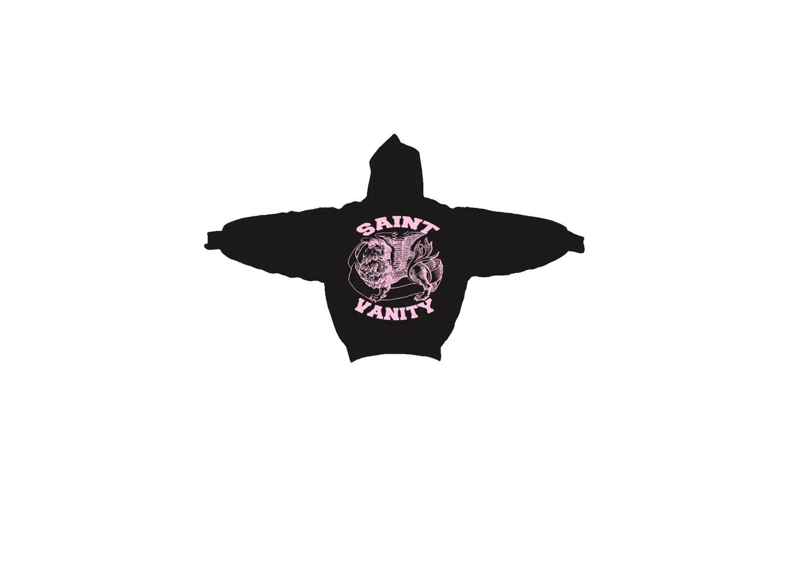 Saint Vanity Saint Vanity 'Griffin' Black & Pink Hoodie Size US S / EU 44-46 / 1 - 1 Preview