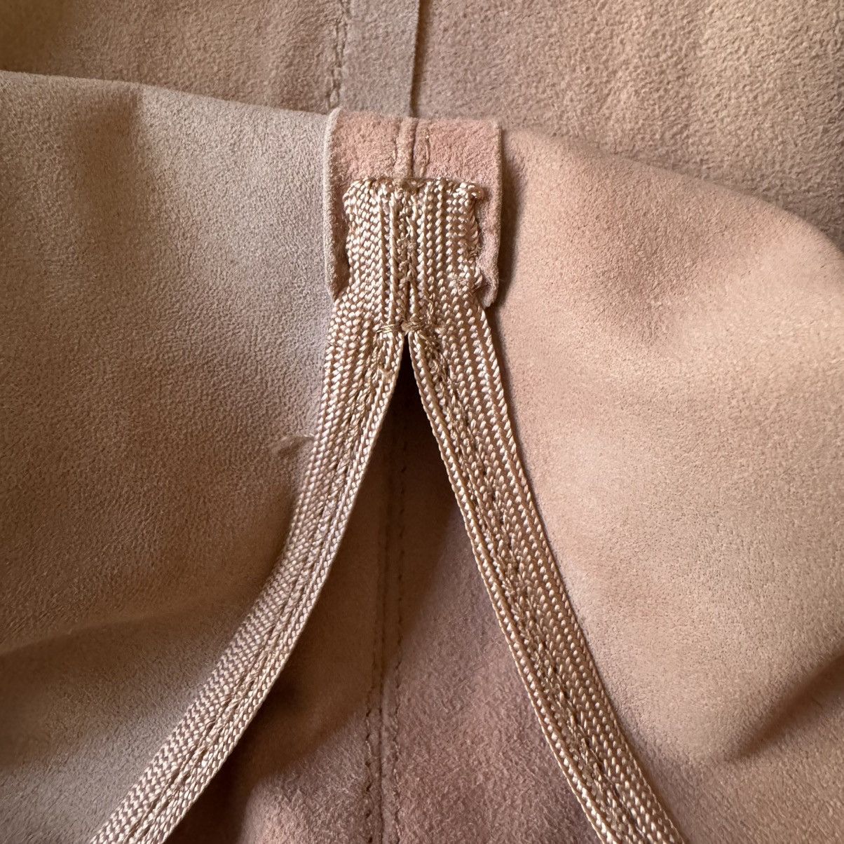 Calvin Klein CALVIN KLEIN Vintage 70s Pink Suede Top M 6 8 Boho 60s Size M / US 6-8 / IT 42-44 - 16 Thumbnail