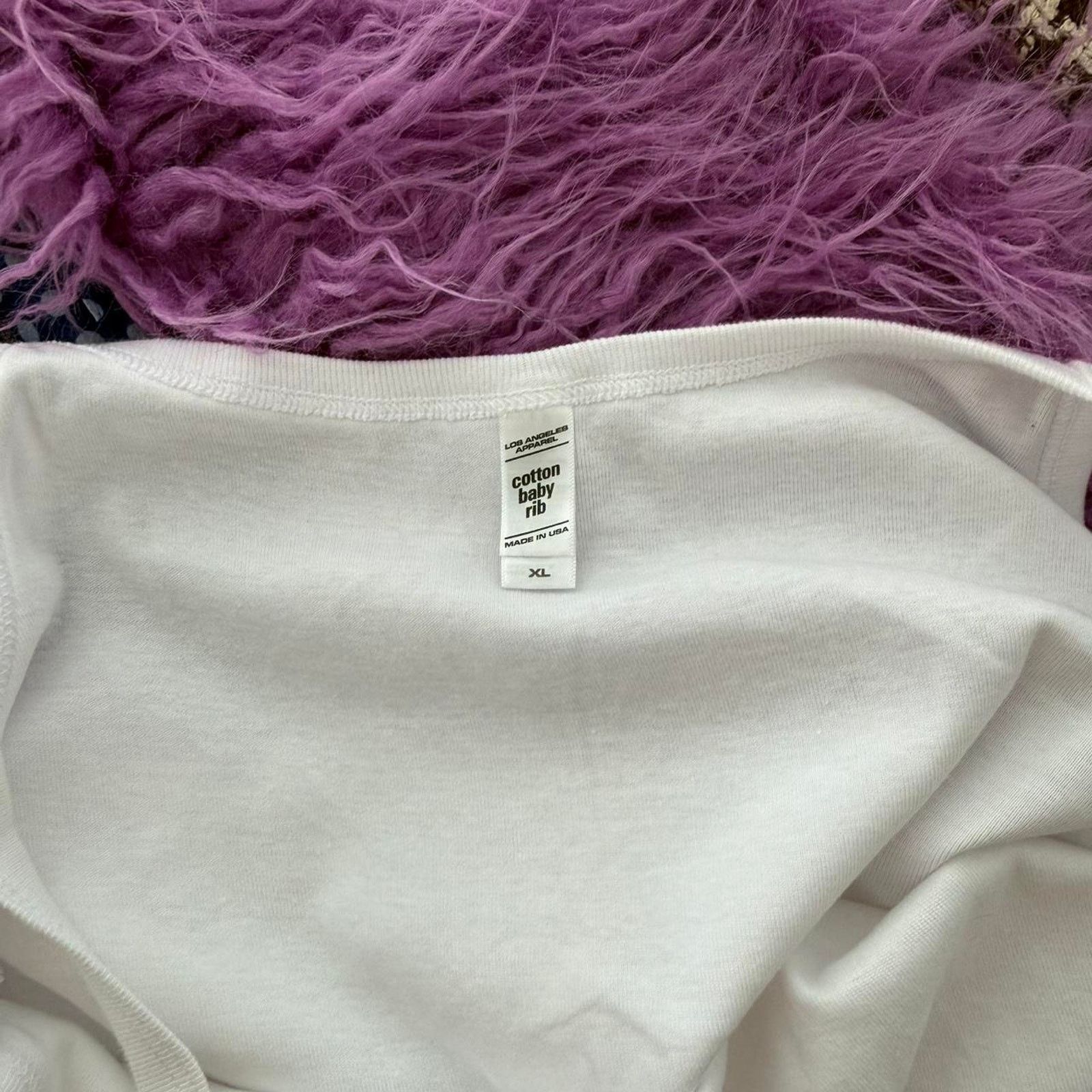 Los Angeles Apparel ✿ Los Angeles apparel cotton baby rib spaghetti tank ✿ Size XL / US 12-14 / IT 48-50 - 4 Thumbnail