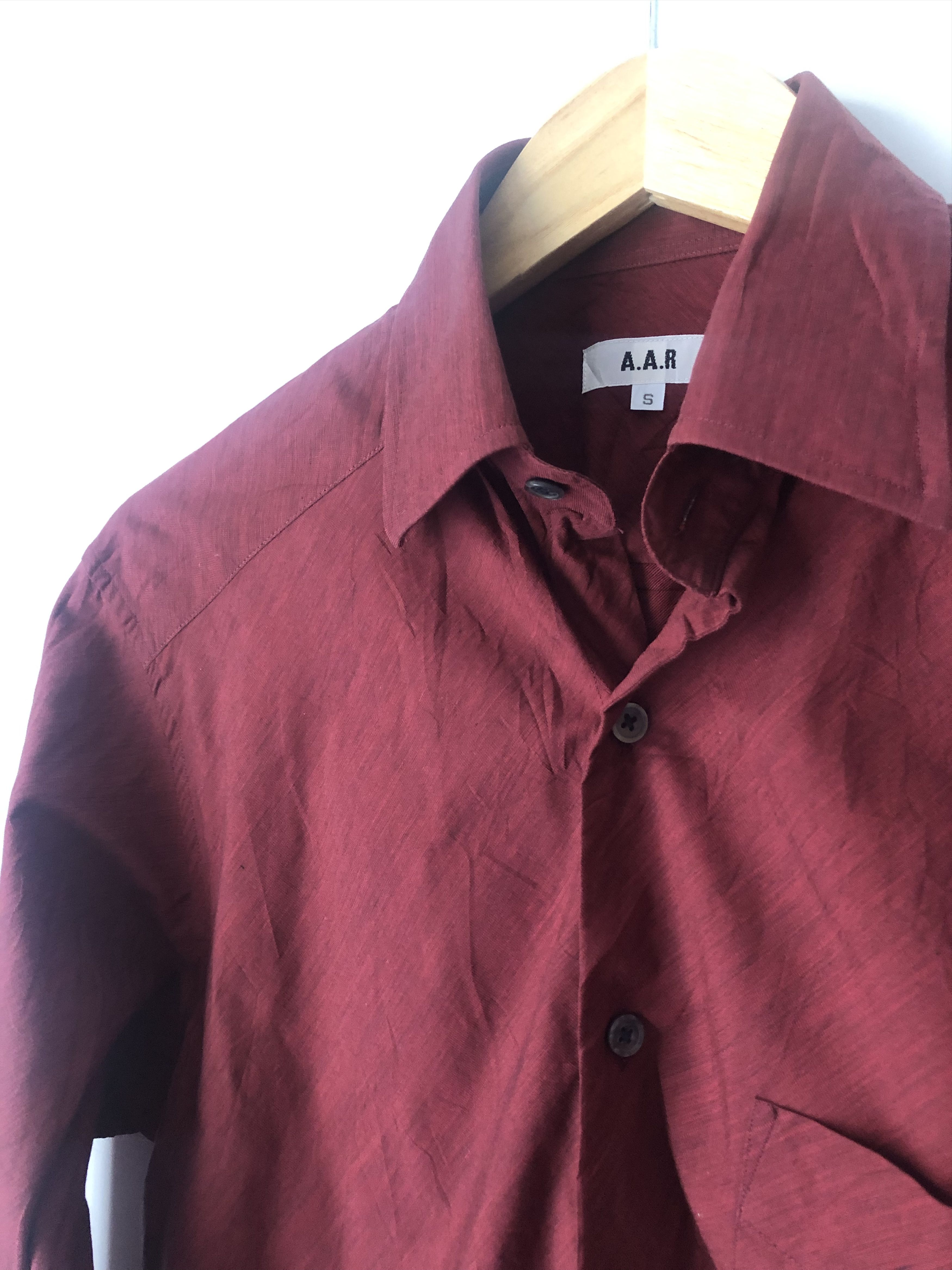 Yohji Yamamoto red wine shirt Size US L / EU 52-54 / 3 - 2 Thumbnail
