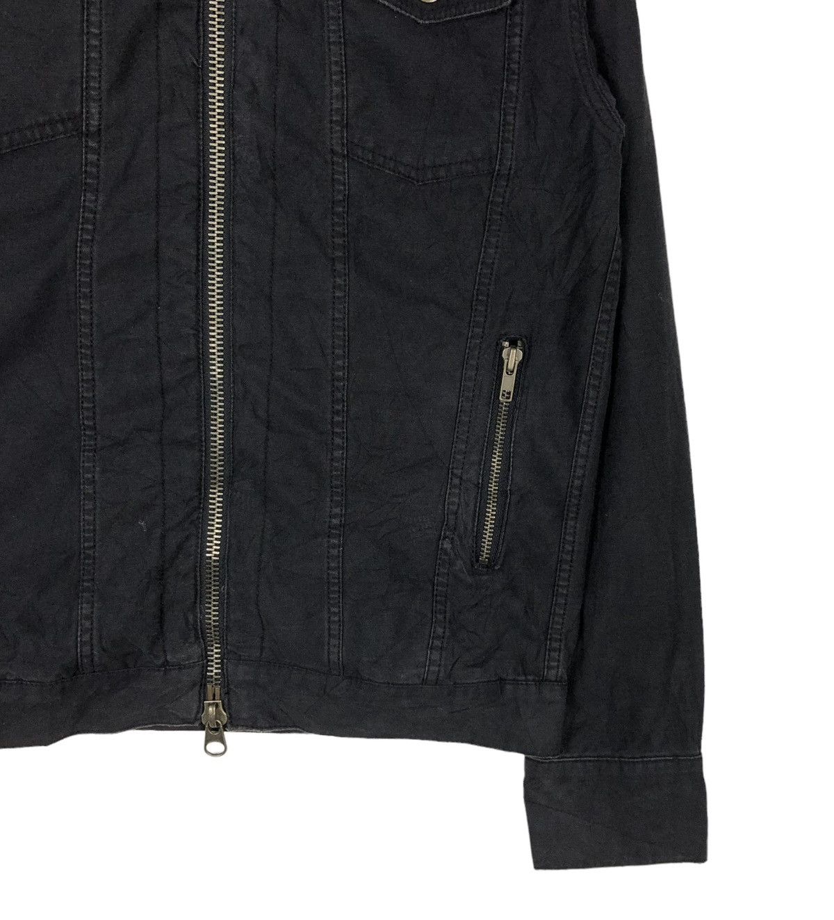 Japanese Brand 🔥CROPPED BIKER JACKET G.O.A BONDAGE DESIGN PARACHUTE SYLE Size US M / EU 48-50 / 2 - 9 Thumbnail