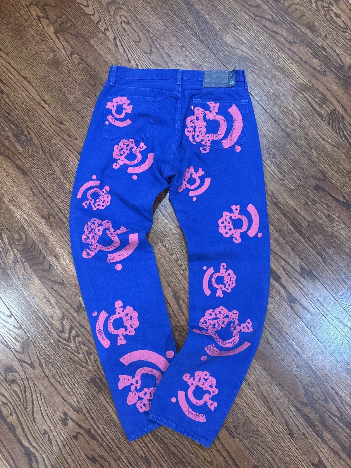 (B).Stroy × DENIM TEARS Denim Tears Bstroy Tears 501 Jeans Size US 32 / EU 48 - 3 Thumbnail