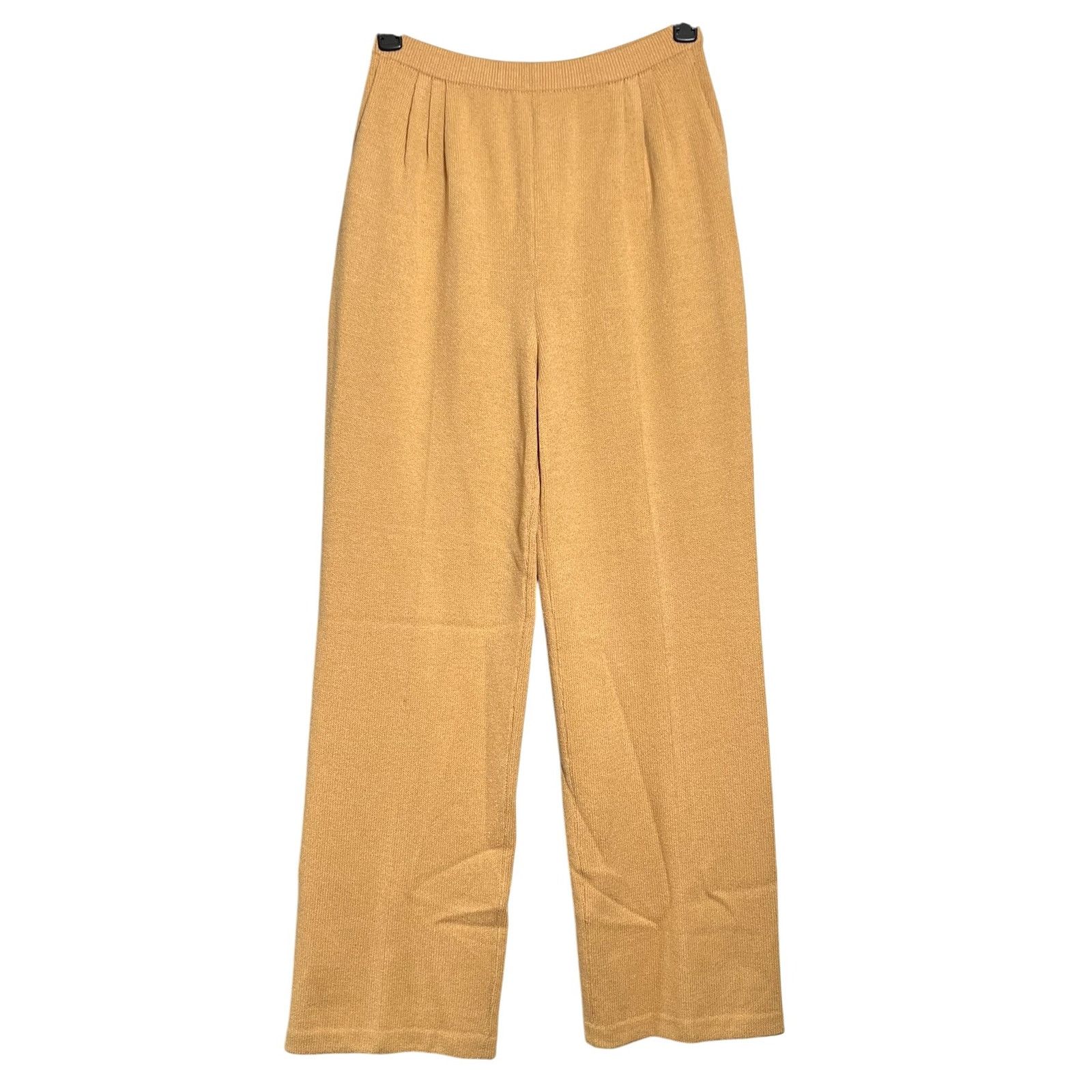 St. John St. John Collection Knit Camel Wide Leg Pull-On Pants Size 8 Size 30" / US 8 / IT 44 - 1 Thumbnail