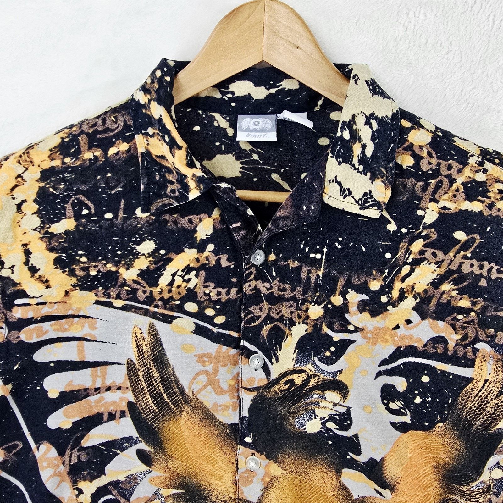 Other Vintage Utility Hawaiian Shirt Medium Abstract Eagle Y2K Size US M / EU 48-50 / 2 - 4 Thumbnail