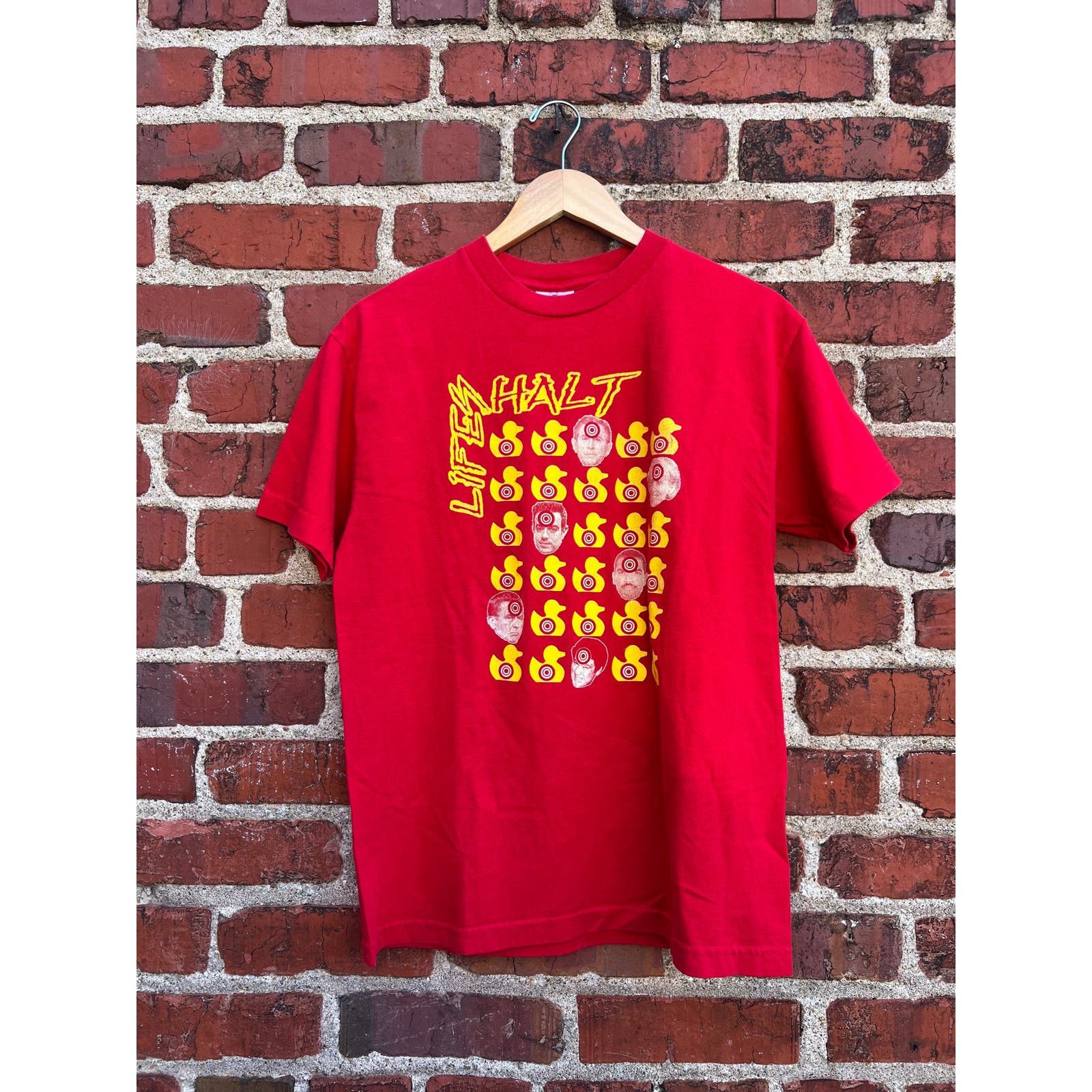 2000 Lifes Halt LA hardcore Red Band Tee Size Medium