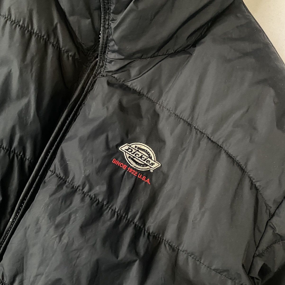 Dickies × Japanese Brand Dickies Black Puffer Down Jacket Workwear Style Size US XL / EU 56 / 4 - 4 Thumbnail