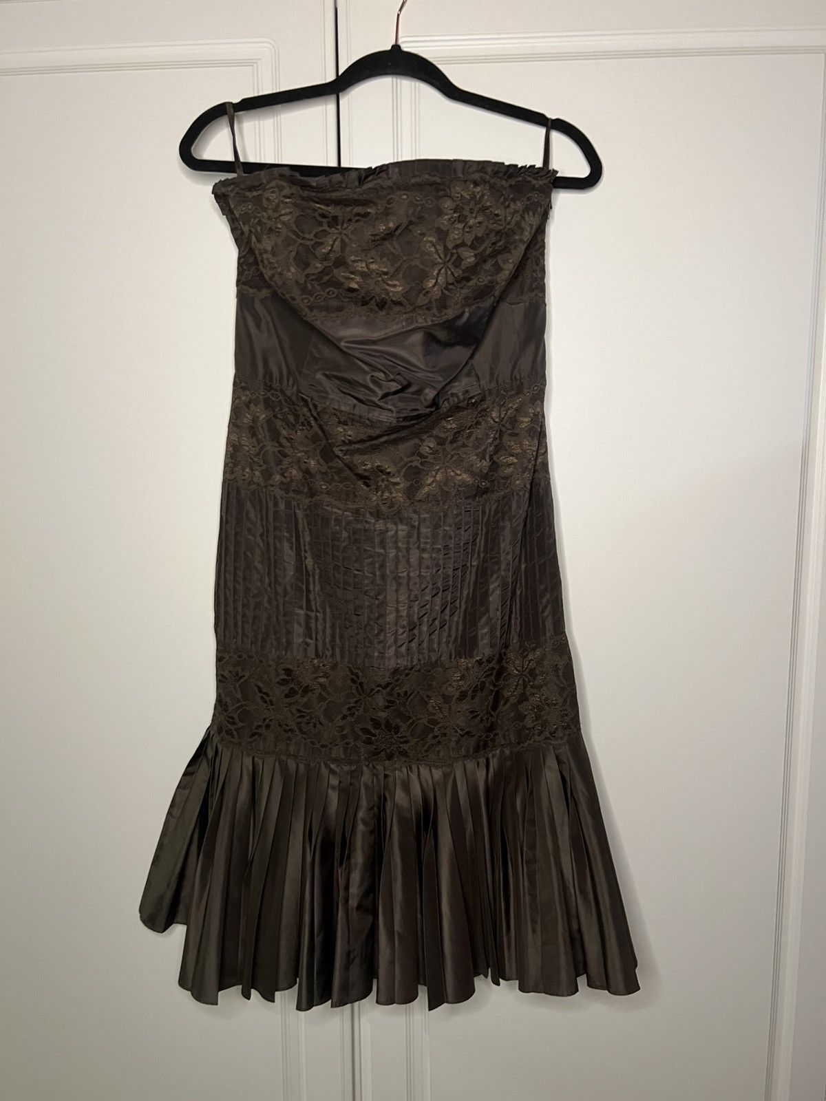 Banana Republic × Vintage Y2K Banana Republic Silk Blend Western Formal Dress Size M / US 6-8 / IT 42-44 - 15 Thumbnail
