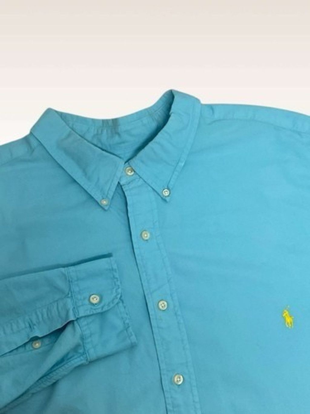 Ralph Lauren Ralph Lauren Blue Cotton Long Sleeve Button Up Shirt Men 3XB Size US XXL / EU 58 / 5 - 1 Thumbnail