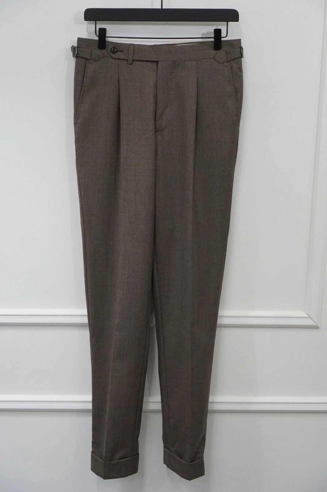 Suitsupply Men Suitsupply Suit Lazio Rustic Tropical Brown Wool US34 Size 34R - 6 Thumbnail