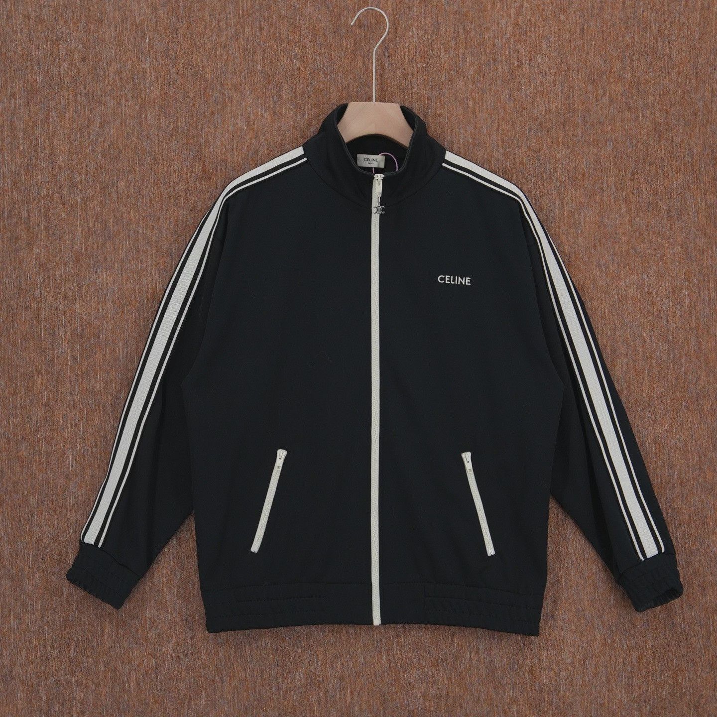 Celine CELINE Logo Embroidered School Jacket Size S / US 4 / IT 40 - 1 Thumbnail