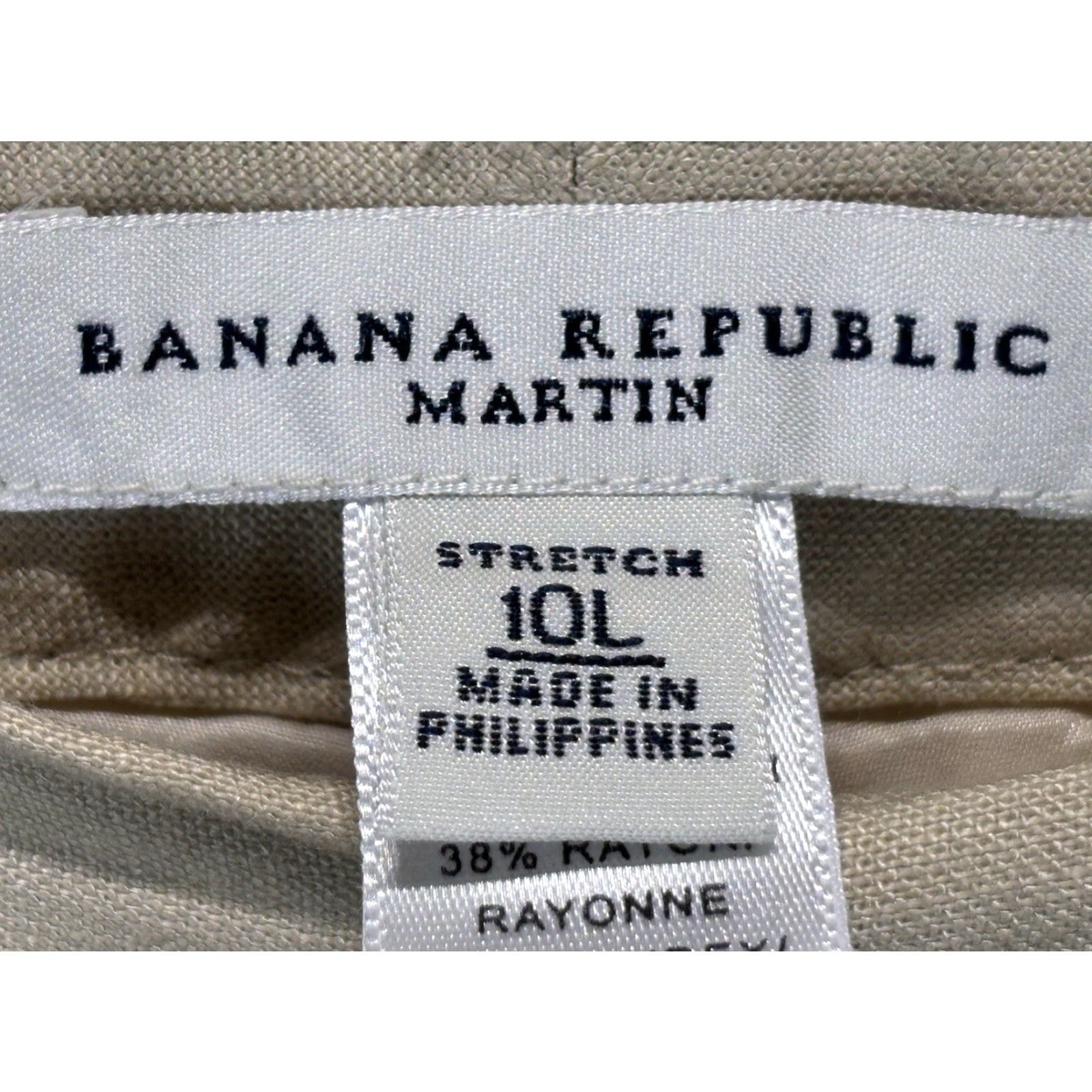 Banana Republic Banana Republic Martin Pants Sz 10 Tall Women’s Tan Lined Linen Blend Dress Pants Pants Style Martin Banana Republic Women’s Tall 10 Tan Lined Pocket? Size 32" / US 10 / IT 46 - 5 Thumbnail