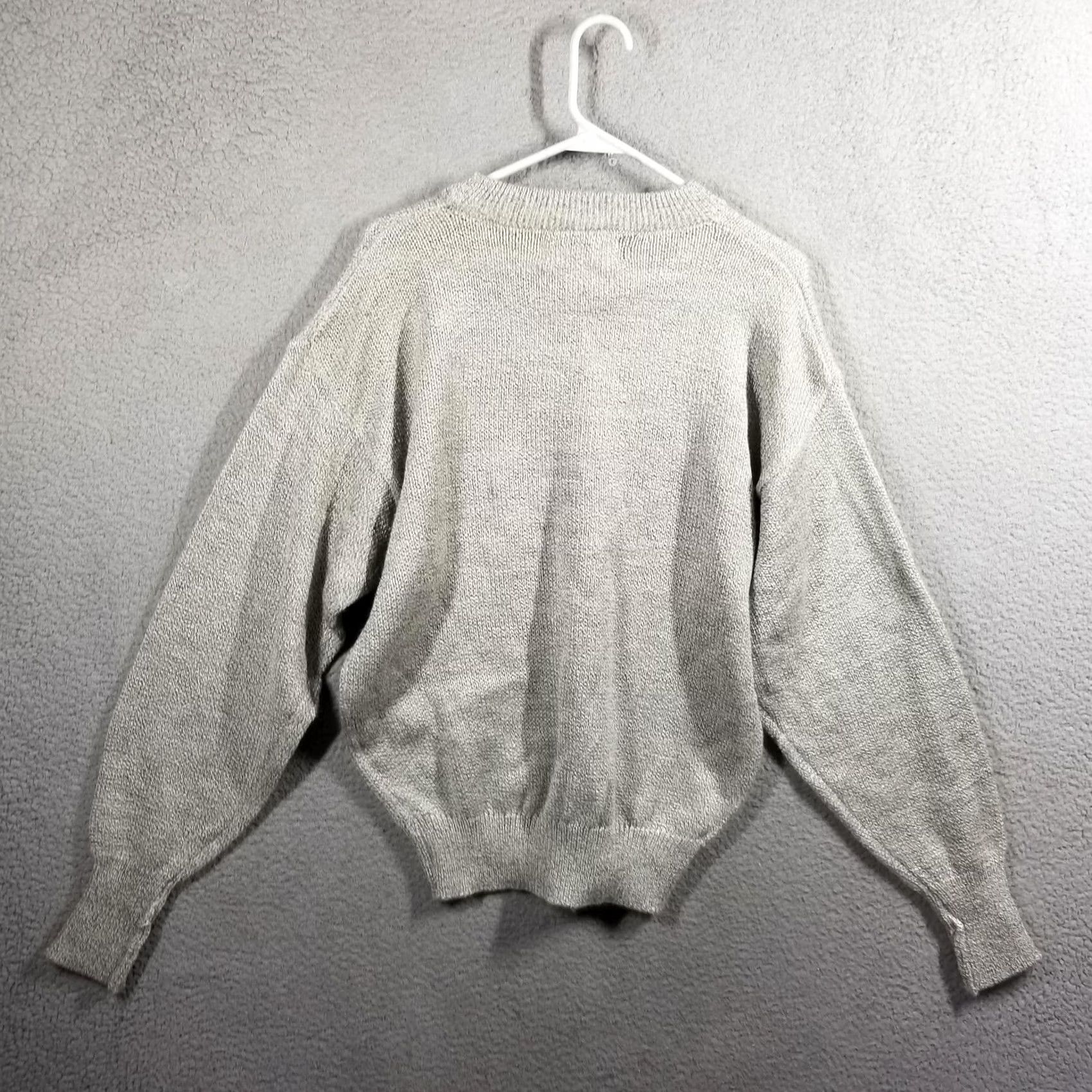 Bugle Boy Bugle Boy Sweater Mens M Gray Acrylic Polyester Pullover Crewneck Logo Size US M / EU 48-50 / 2 - 3 Thumbnail