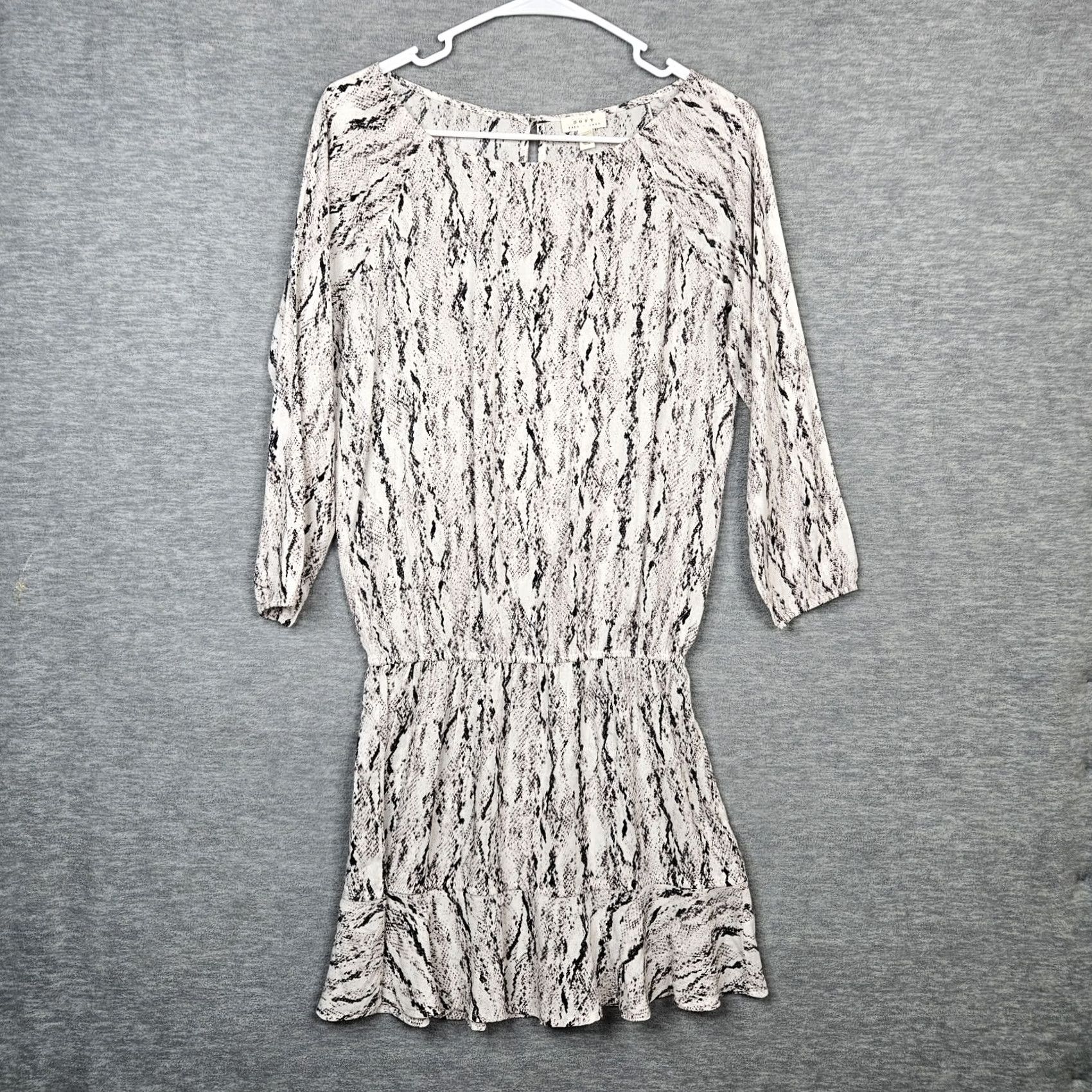 Joie SOFT JOIE Women's Arryn B Snake Printed 3/4 Sleeve Mini Rayon Dress Sz XXS Size XXS / US 00 / IT 34 - 2 Thumbnail