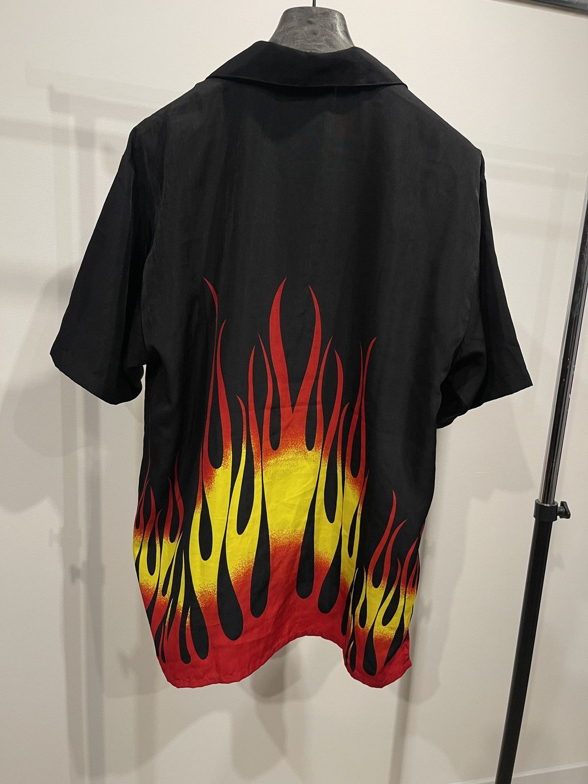 Vintage Vintage rare ling sang short-sleeved shirt with flame print Size US L / EU 52-54 / 3 - 4 Thumbnail