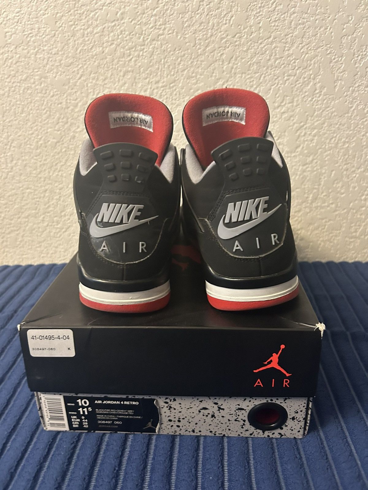 Nike Nike Air Jordan 4 Bred Size US 10 / EU 43 - 5 Thumbnail