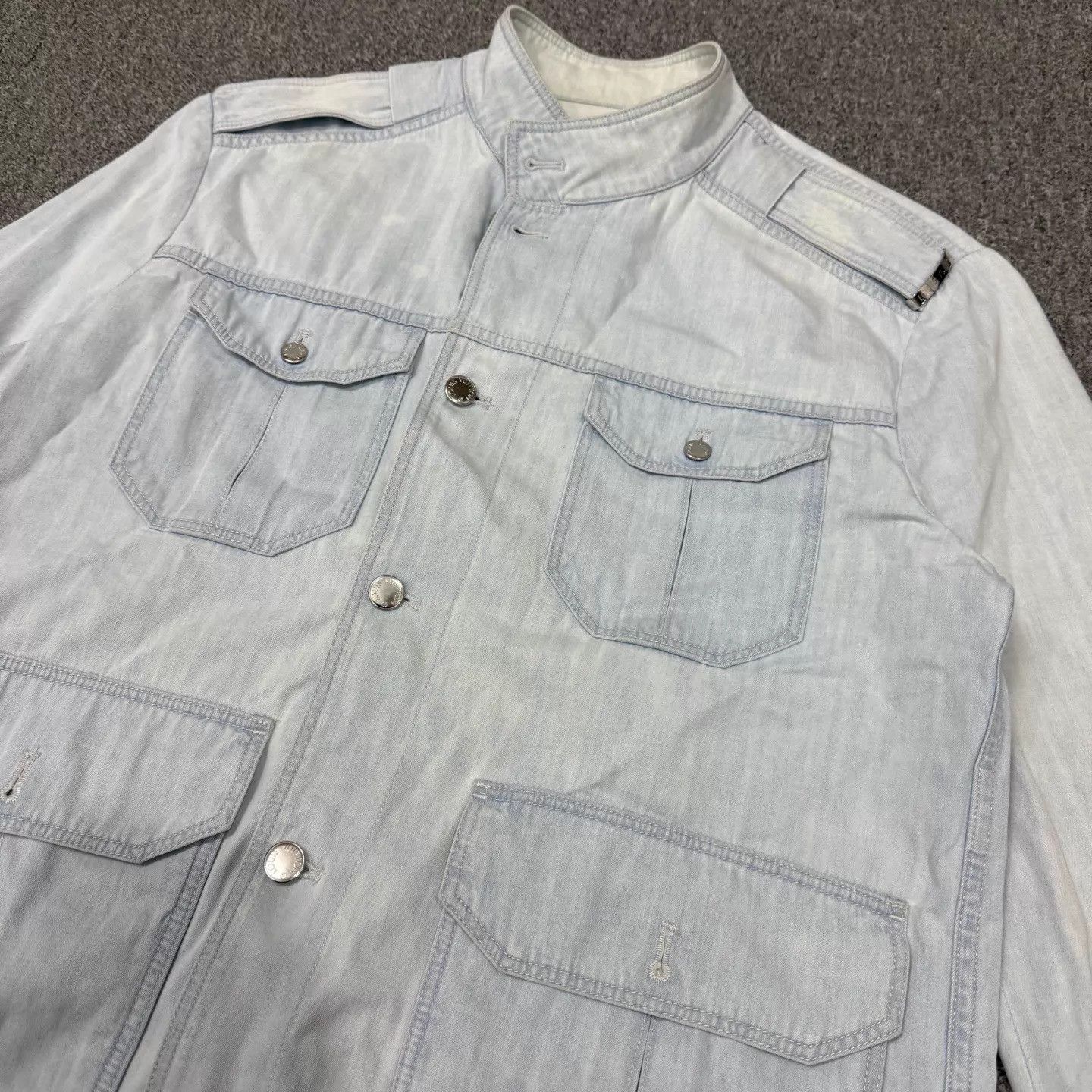 Louis Vuitton LV blue multi-pocket long-sleeve shirt-jacket 52 95 New Size US L / EU 52-54 / 3 - 3 Thumbnail