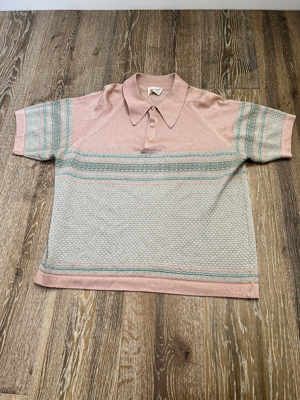 Donegal Tweed Vintage 60s~70s donegal colesta polo knit shirt Size L / US 10 / IT 46 - 1 Thumbnail