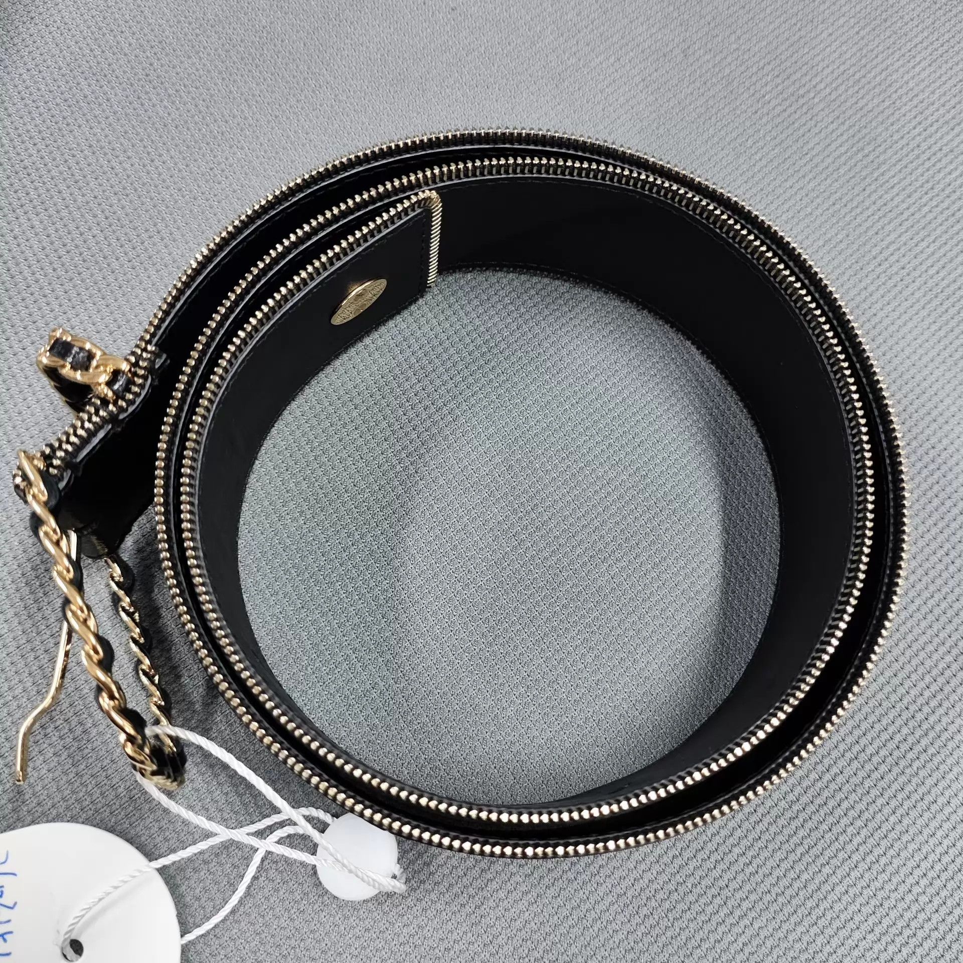 Chanel Chanel full-grain leather zip belt Size ONE SIZE - 9 Thumbnail