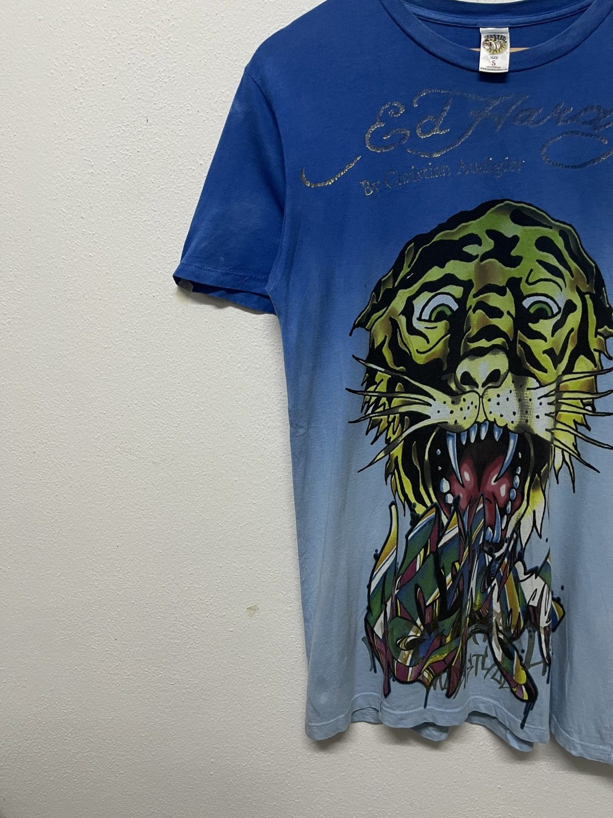 Ed Hardy 2000s ED HARDY CHRISTIAN AUDIGIER OVP DOUBLE LAYER TSHIRT Size US S / EU 44-46 / 1 - 3 Thumbnail