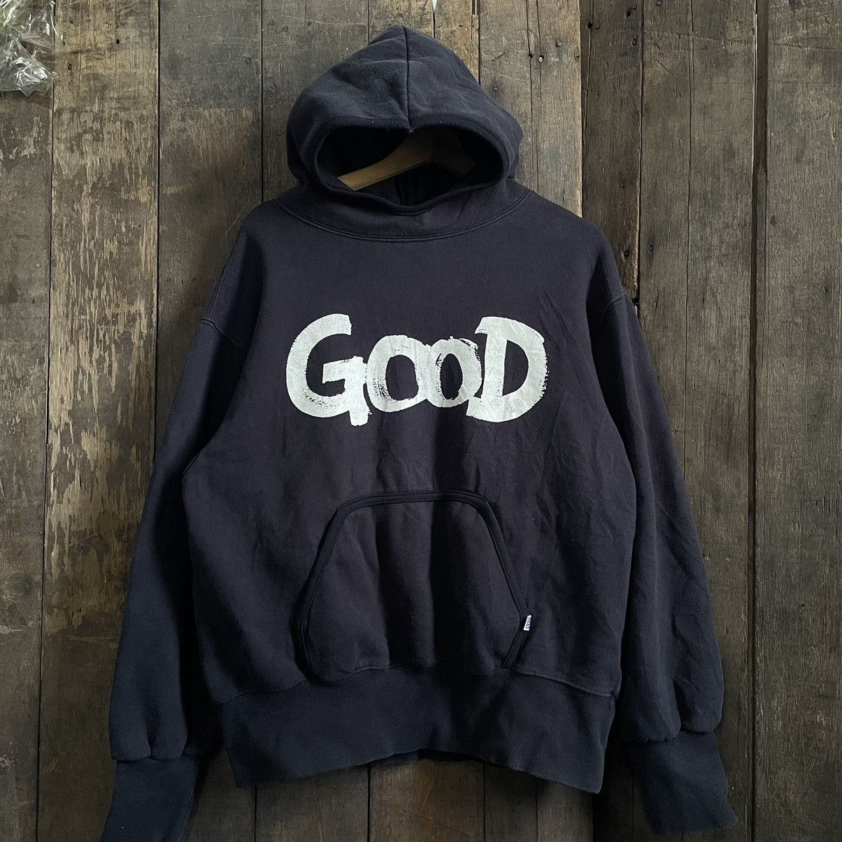 GOODENOUGH】希少 90s GDEH 立ち上がっ LOGO HOODIE M