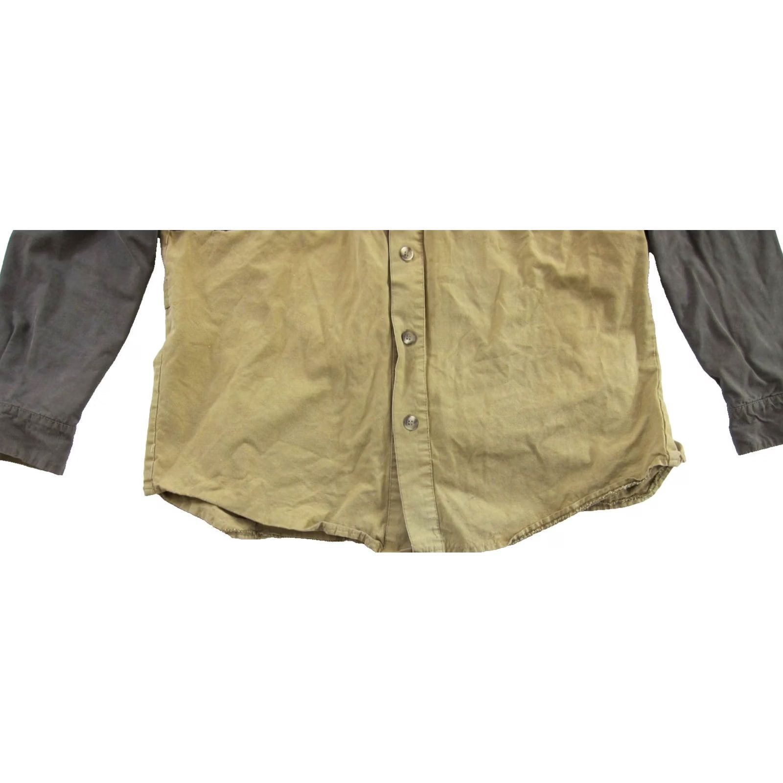 Orvis VTG Orvis Shirt Long Sleeve Button-Up Cotton Canvas Quilted Patch Made In Australia M Brown Mens Size US M / EU 48-50 / 2 - 5 Thumbnail