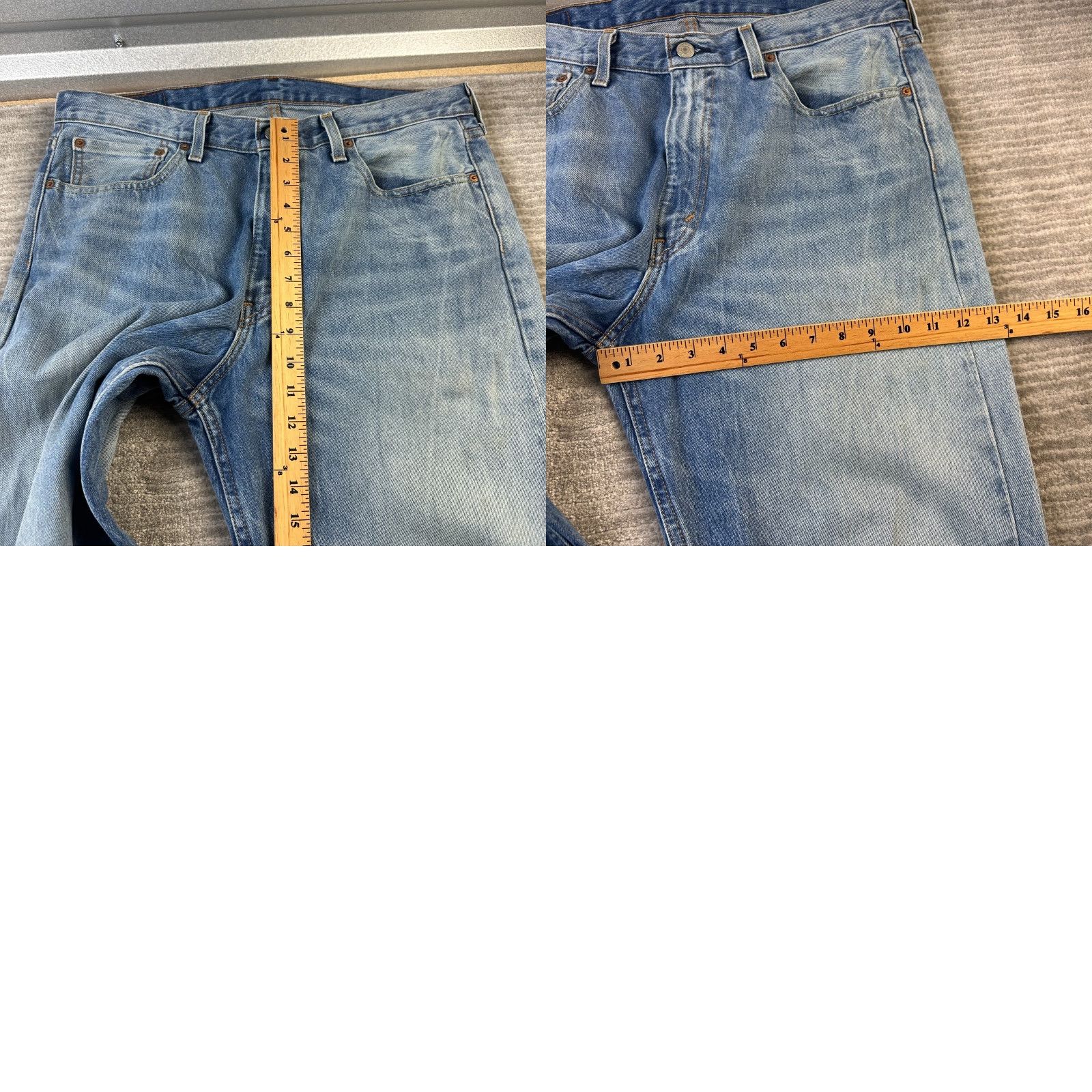 Levi's VINTAGE Levi's Jeans Mens 33x32 Stay Loose Blue Denim Faded Relaxed Baggy Jeans Mens 90s Cowboy Size US 33 - 9 Thumbnail