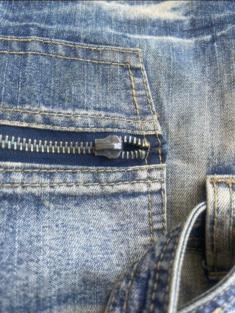 Japanese Brand × Vintage Vintage Bootcut Topism Parachute Bondage Denim Jeans Size US 32 / EU 48 - 6 Thumbnail