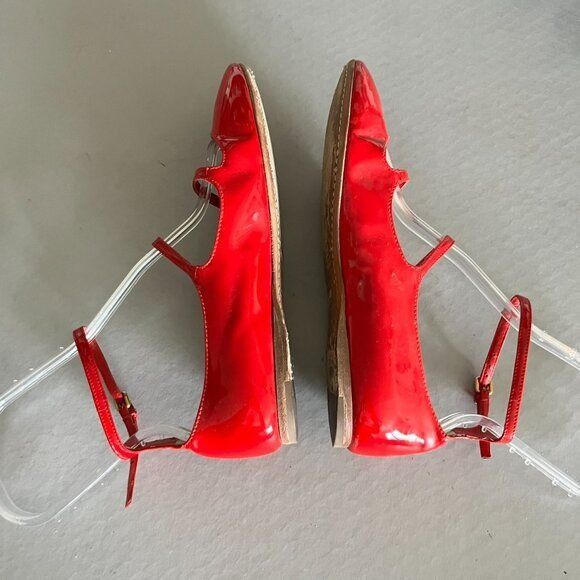 Miu Miu Miu Miu Patent Leather Triple Strap Mary Jane Flats Size US 7 / IT 37 - 5 Thumbnail